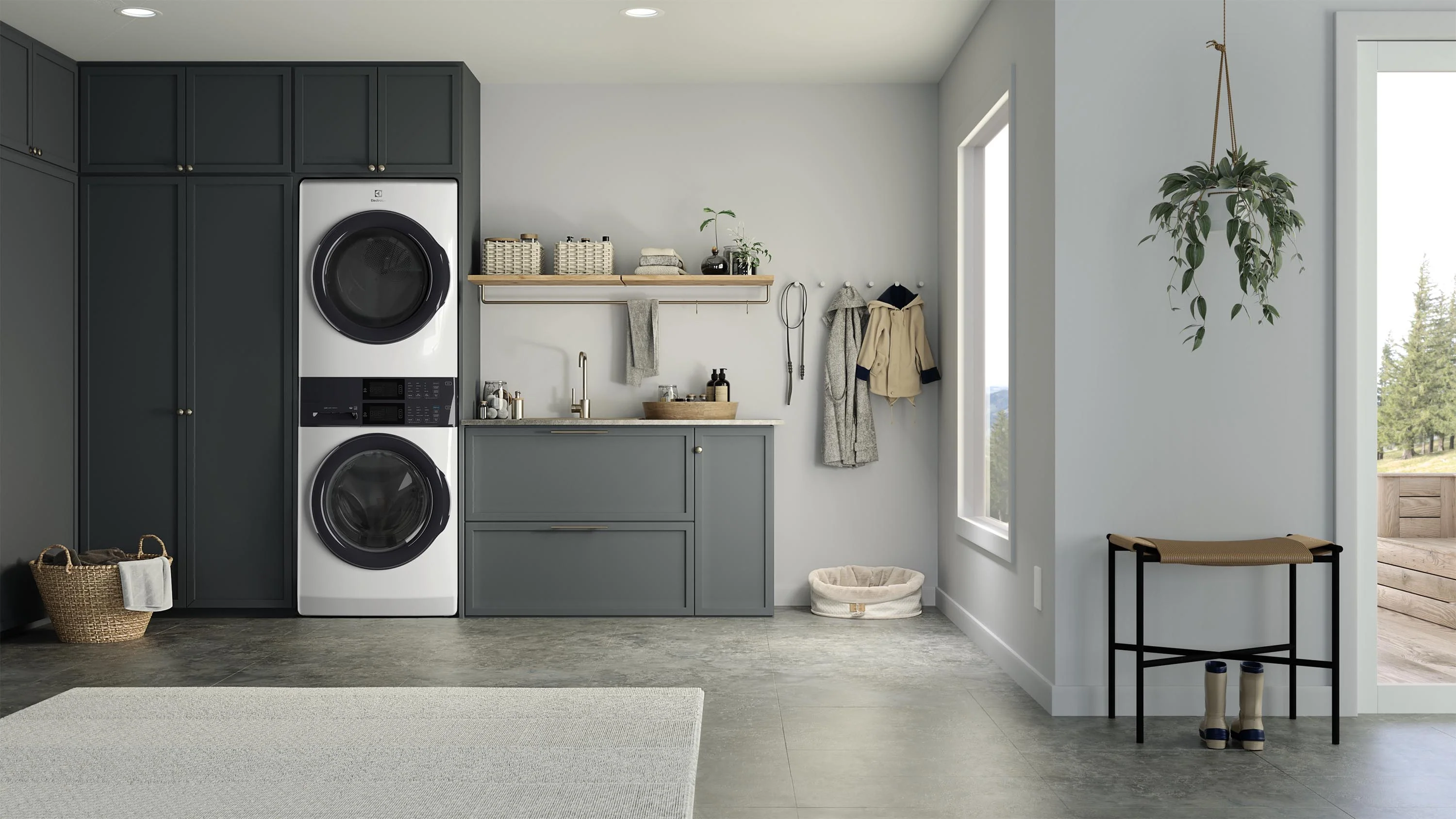 Electrolux White LuxCare Laundry Tower with Washer (5.1 cu. ft.) and Electric Dryer (8 cu. ft.) - ELTE730CAW - Image 4