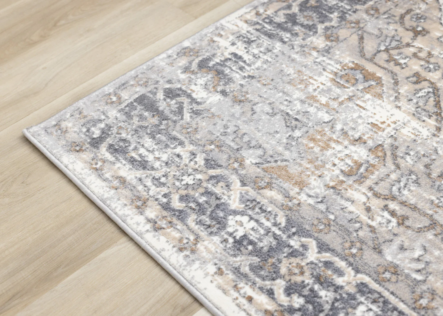 Elegant Traditional Area Rug - 5' X 8' - Grey/Brown - Image 12