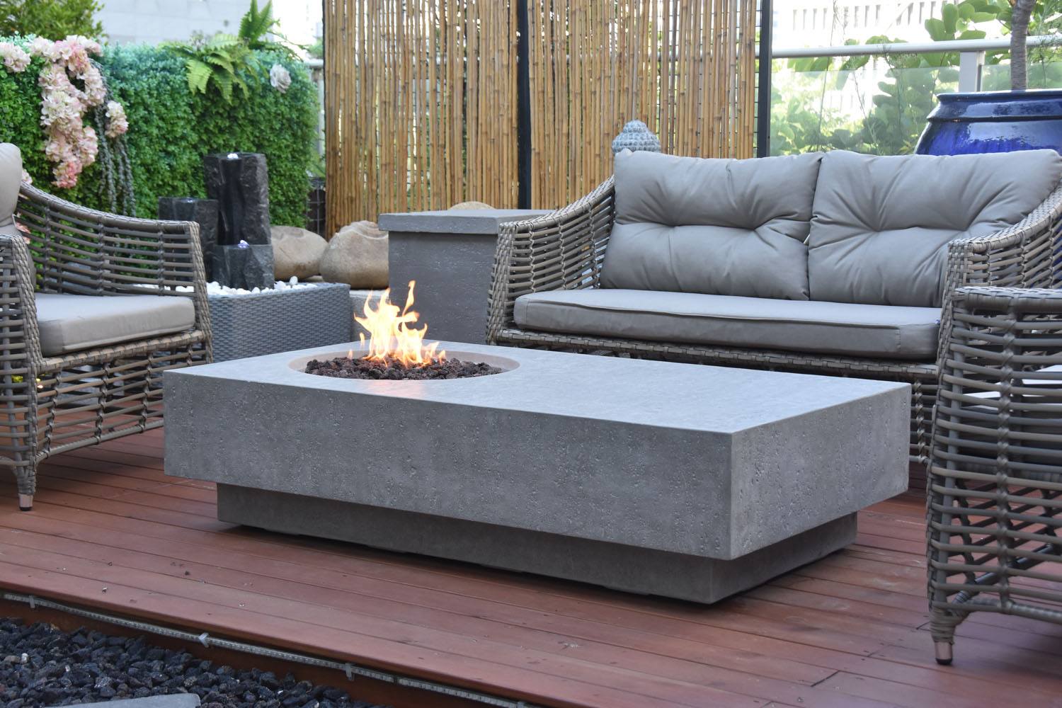 Elementi Metropolis Fire Table - Natural Gas - Image 2