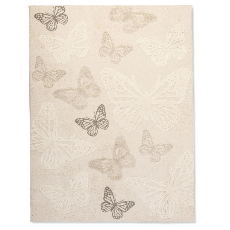 Elio Kids Butterfly Rug - 4' x 6' - Natural