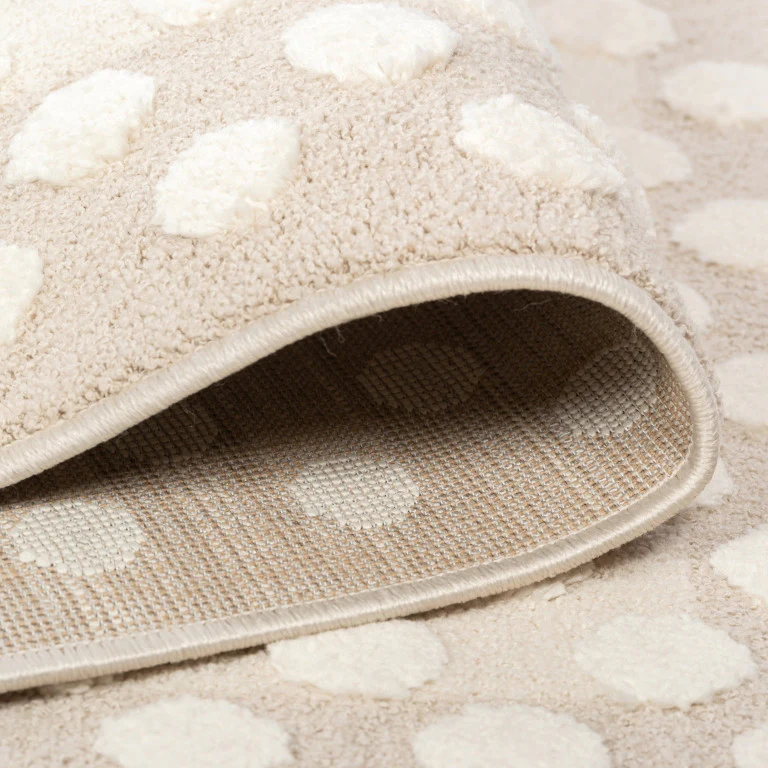 Elio Kids Spots Rug - 5' x 7' - Natural - Image 3