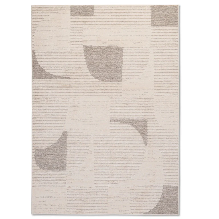 Elio Shapes Rug - 8' x 10' - Light Brown