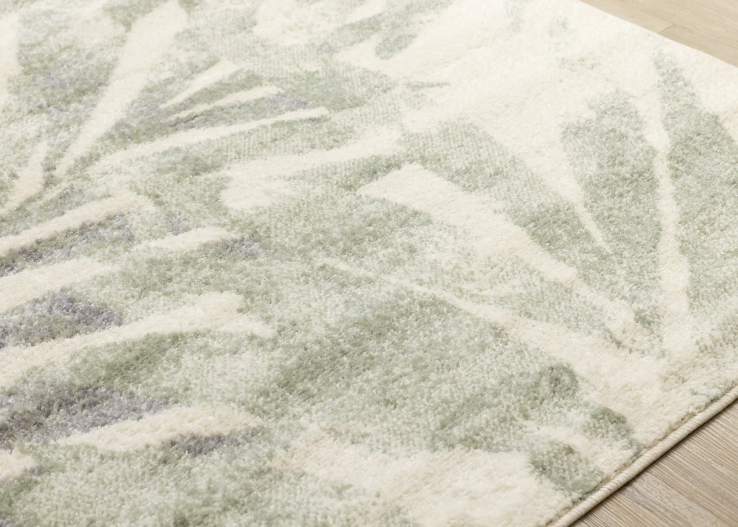 Elise Contemporary Botanical Area Rug - 8' X 11' - Cream/Green - Image 4