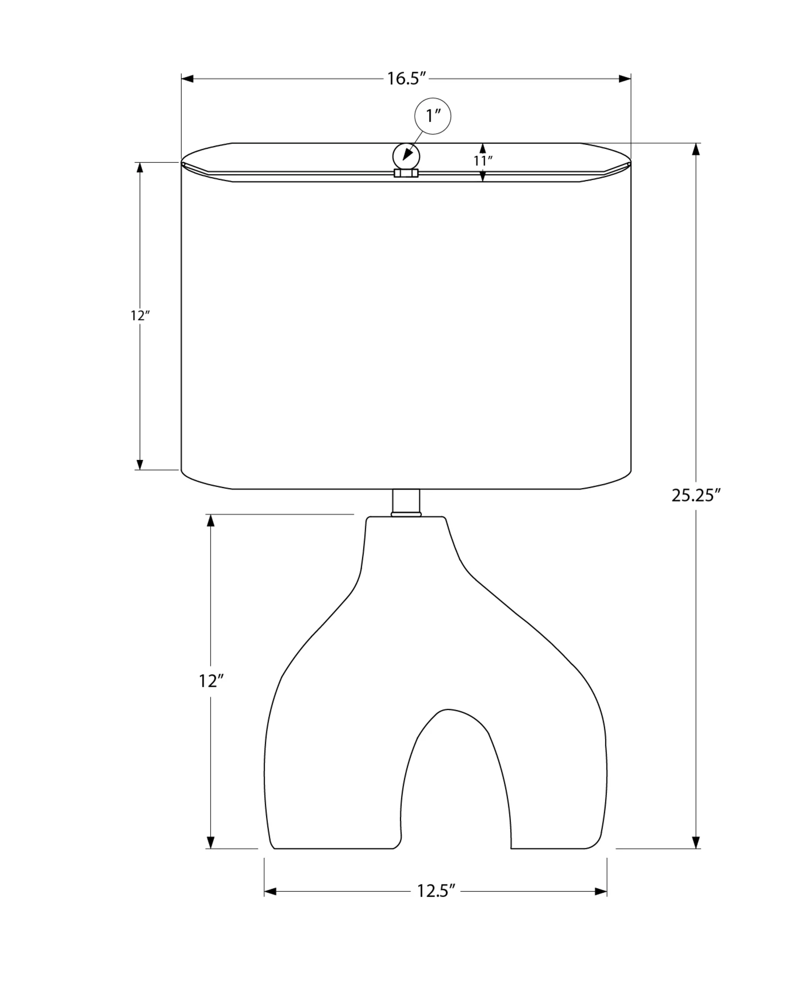 Elm Table Lamp - Brown - Image 7