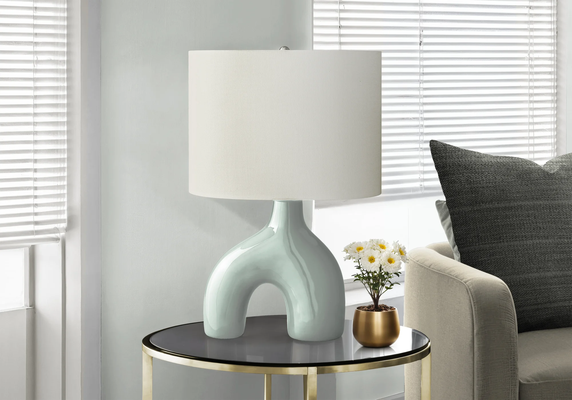 Elm Table Lamp - Green - Image 2