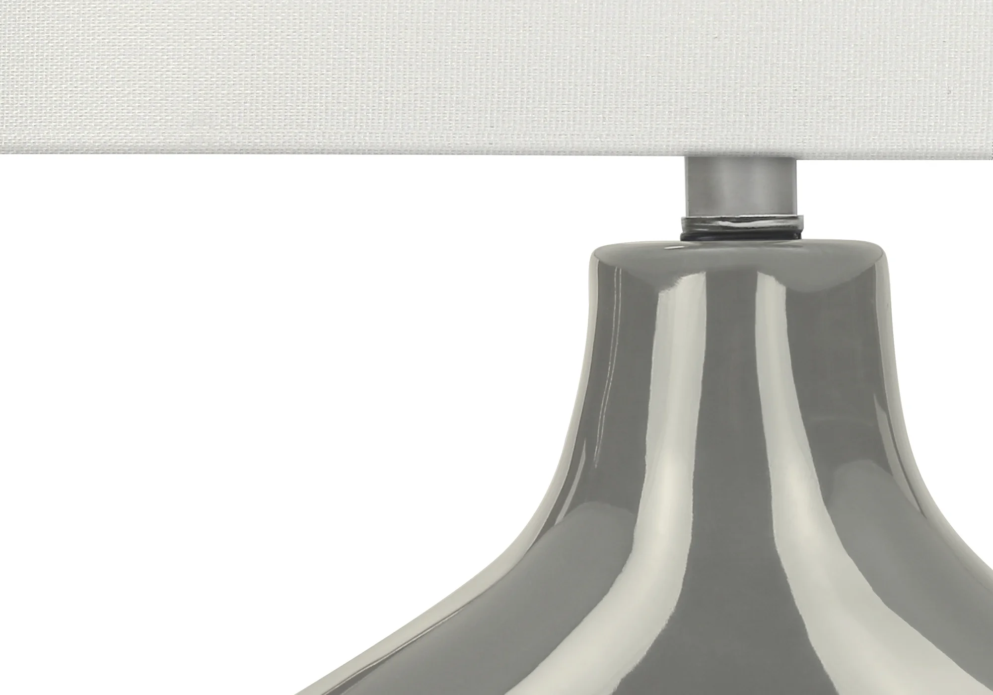 Elm Table Lamp - Light Grey - Image 4