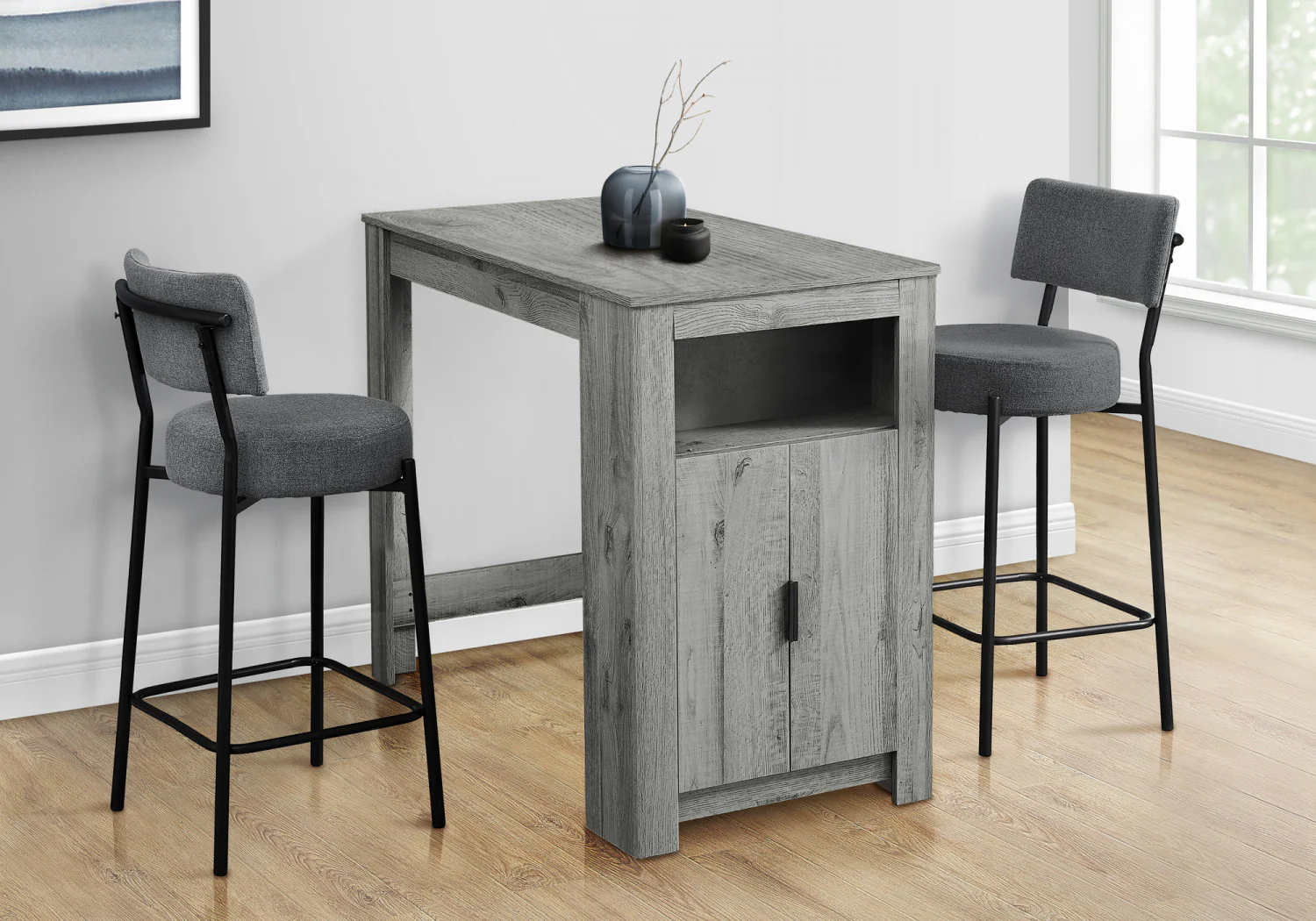 Elsie Counter-height Dining Table - Grey - Image 2