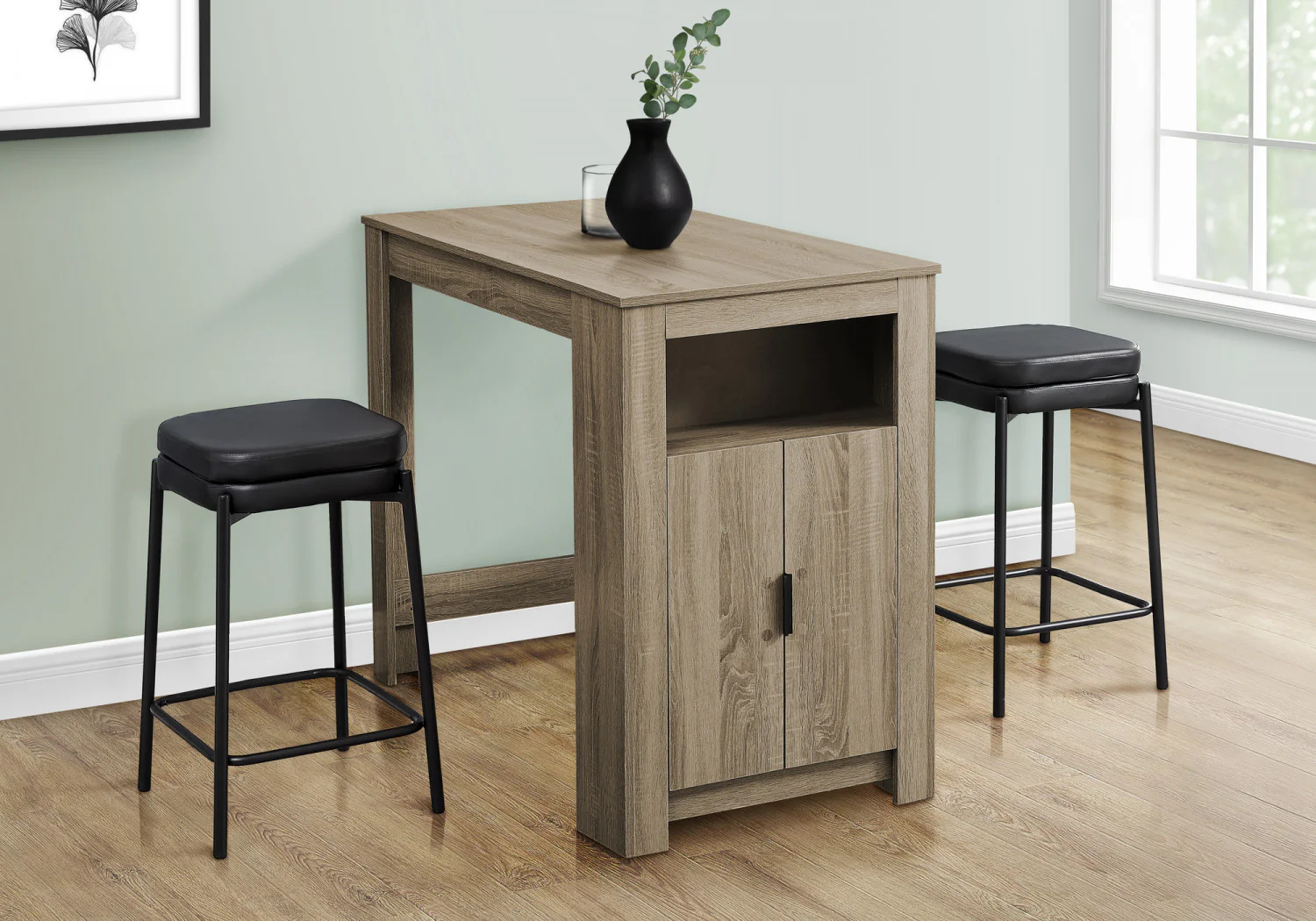 Elsie Counter-height Dining Table - Taupe - Image 2