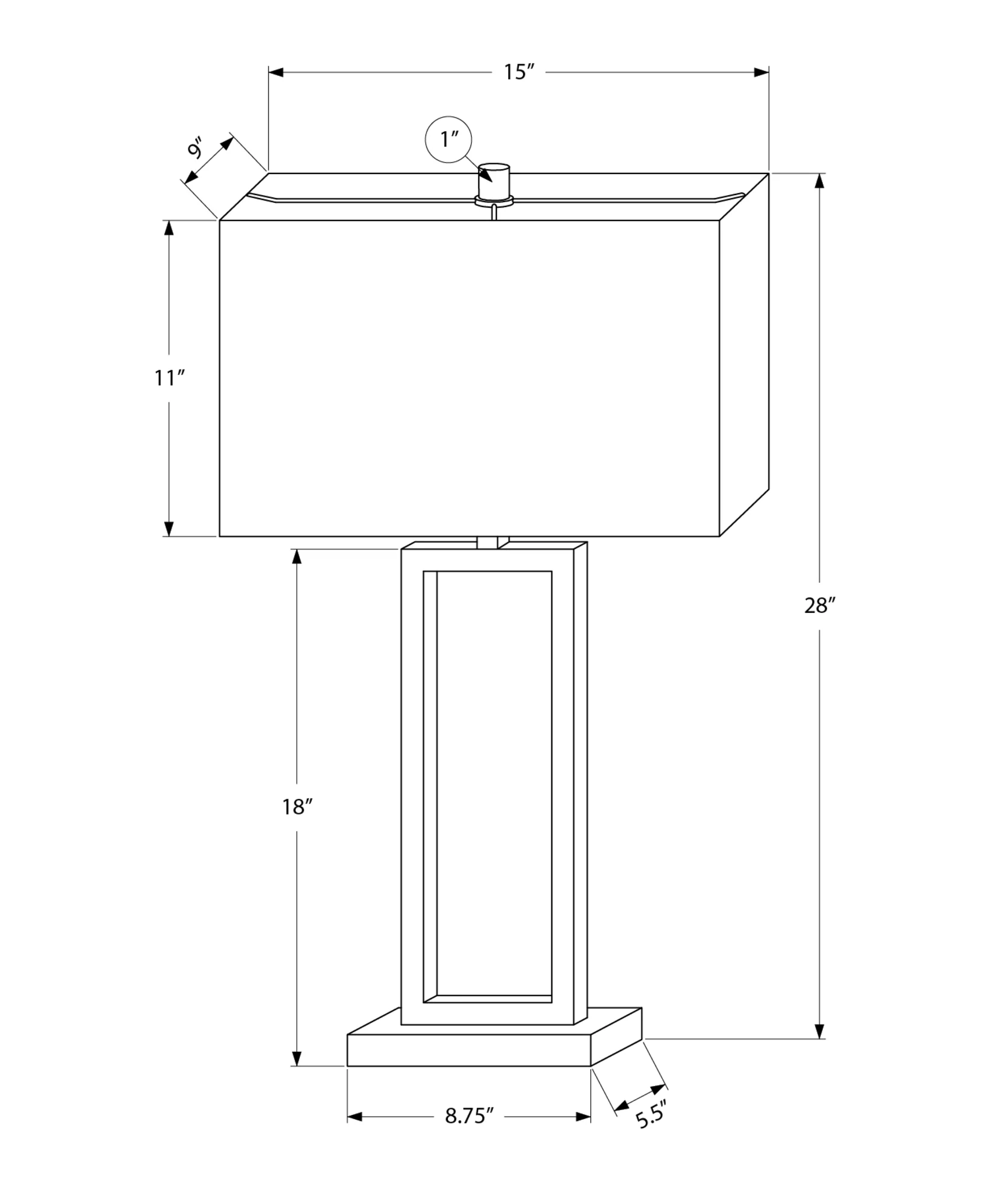 Elun Table Lamp - Metal - Image 3