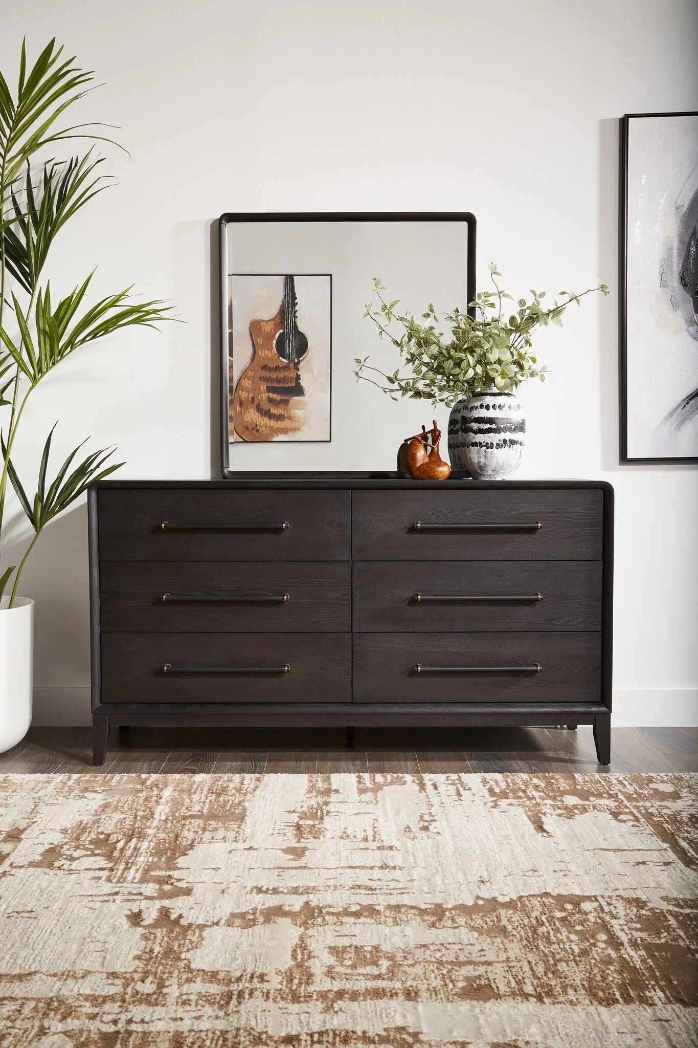 In Harmony - Elure 6-Drawer Dresser - Peppercorn - Image 2