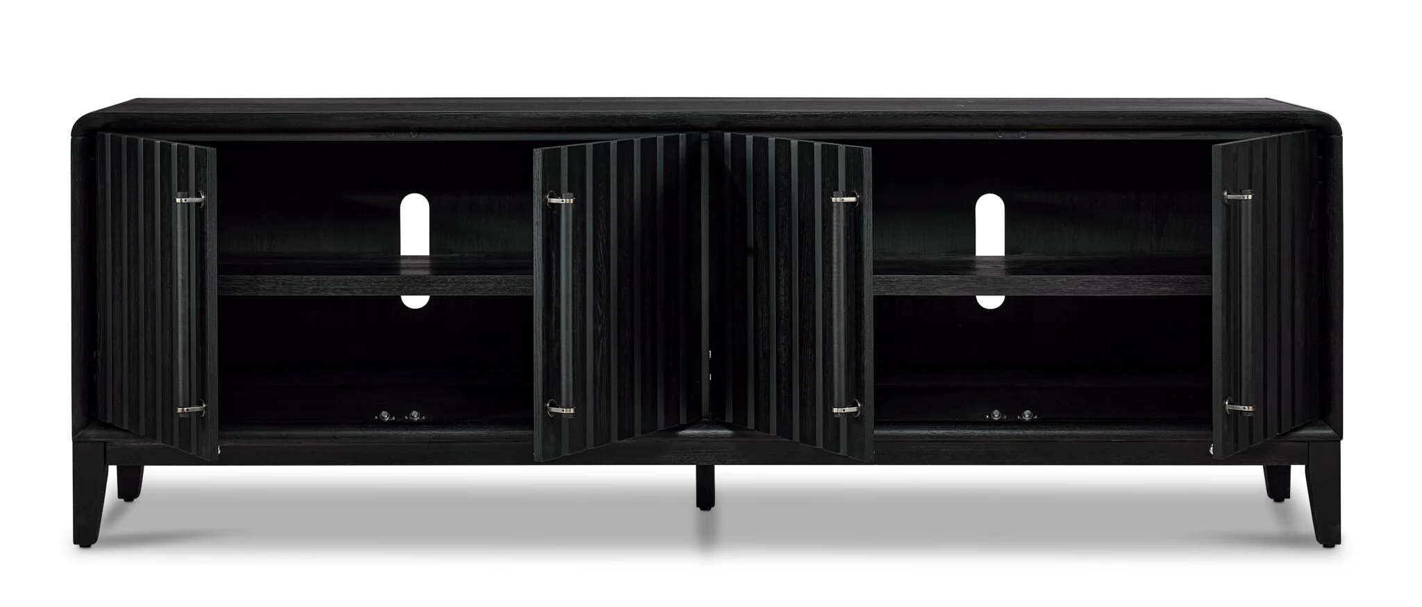 In Harmony - Elure 80" Console With Power Pack - Peppercorn - Image 3