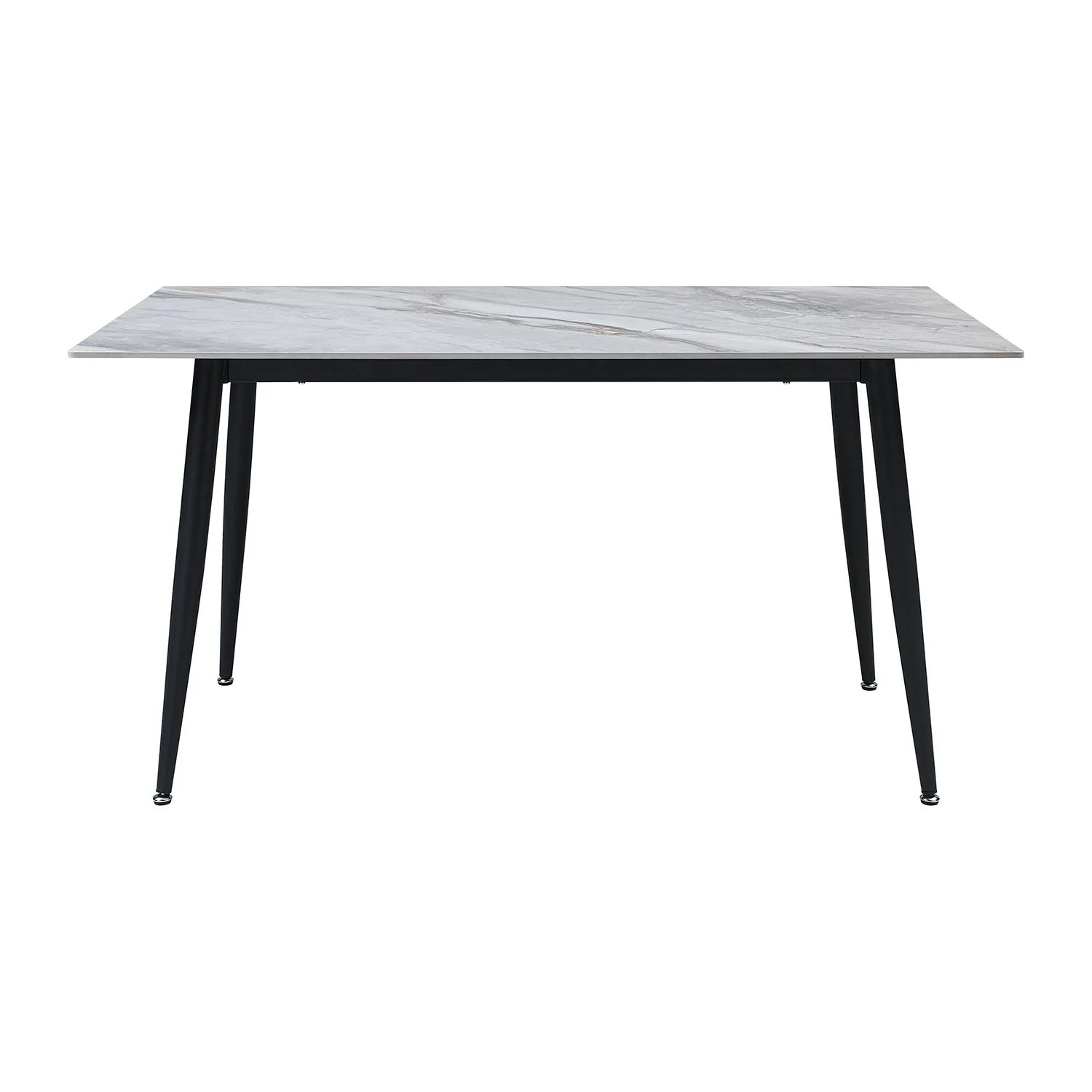 Emberly 5-Piece Sintered Dining Set - Beige, Black - Image 5