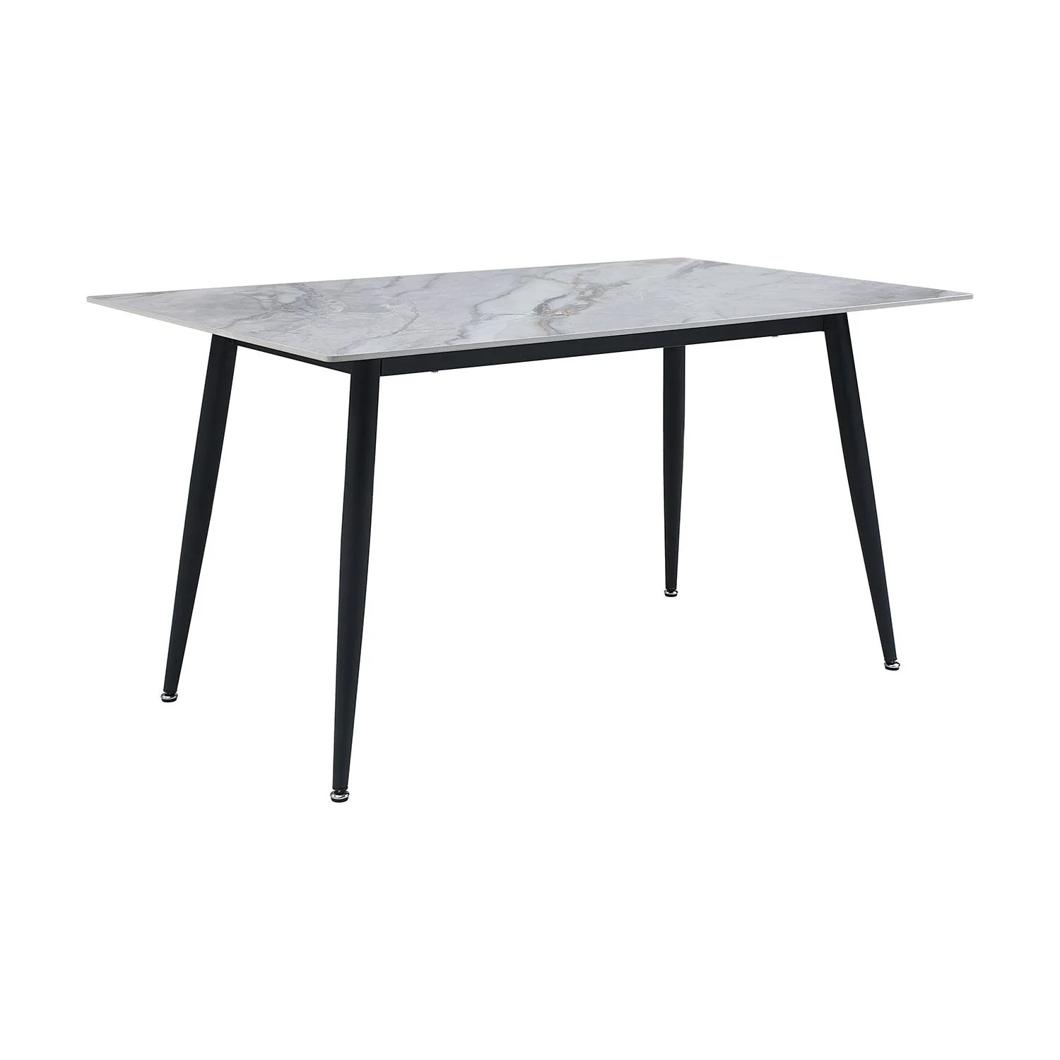 Emberly 7-Piece Sintered Dining Set - Beige, Black - Image 3