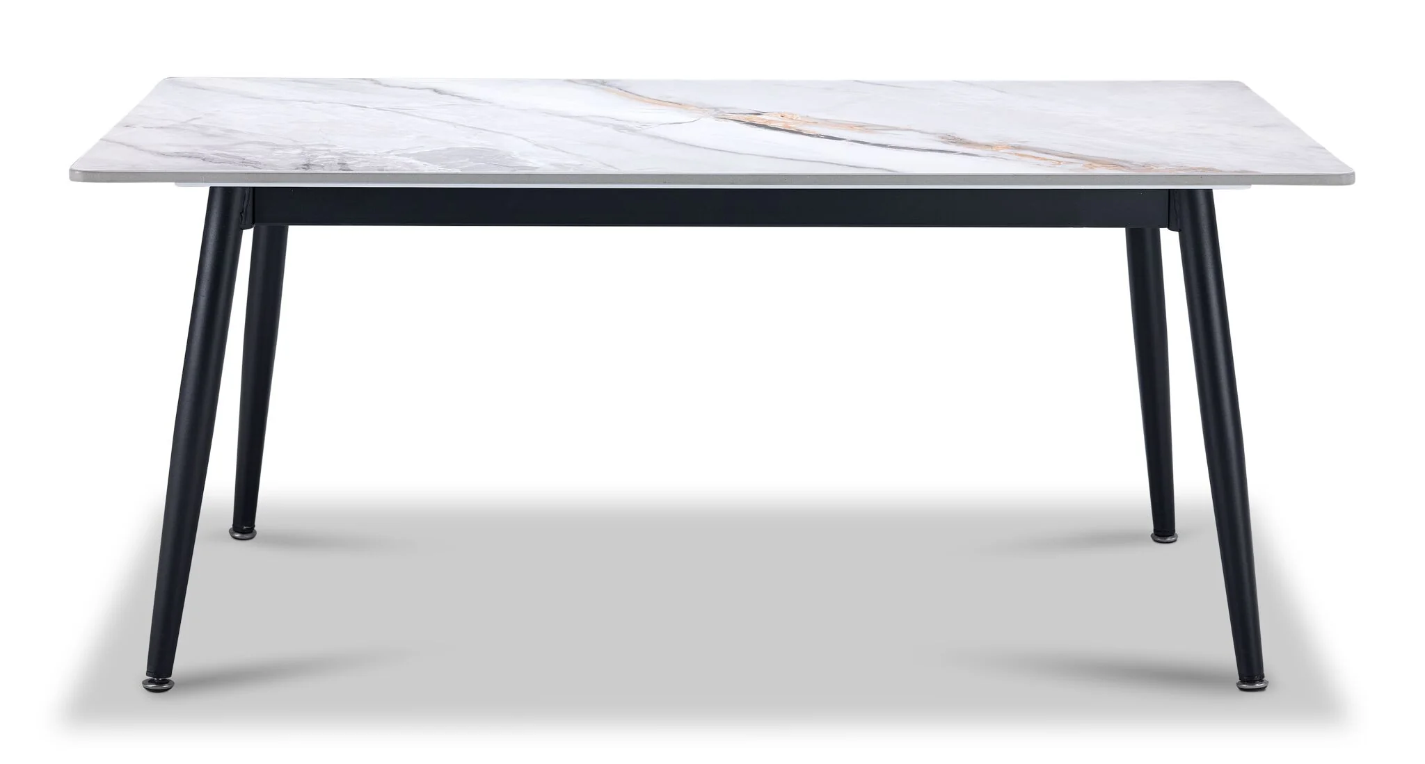 Emberly 44" Coffee Table - Black & Grey Sintered Stone - Image 2