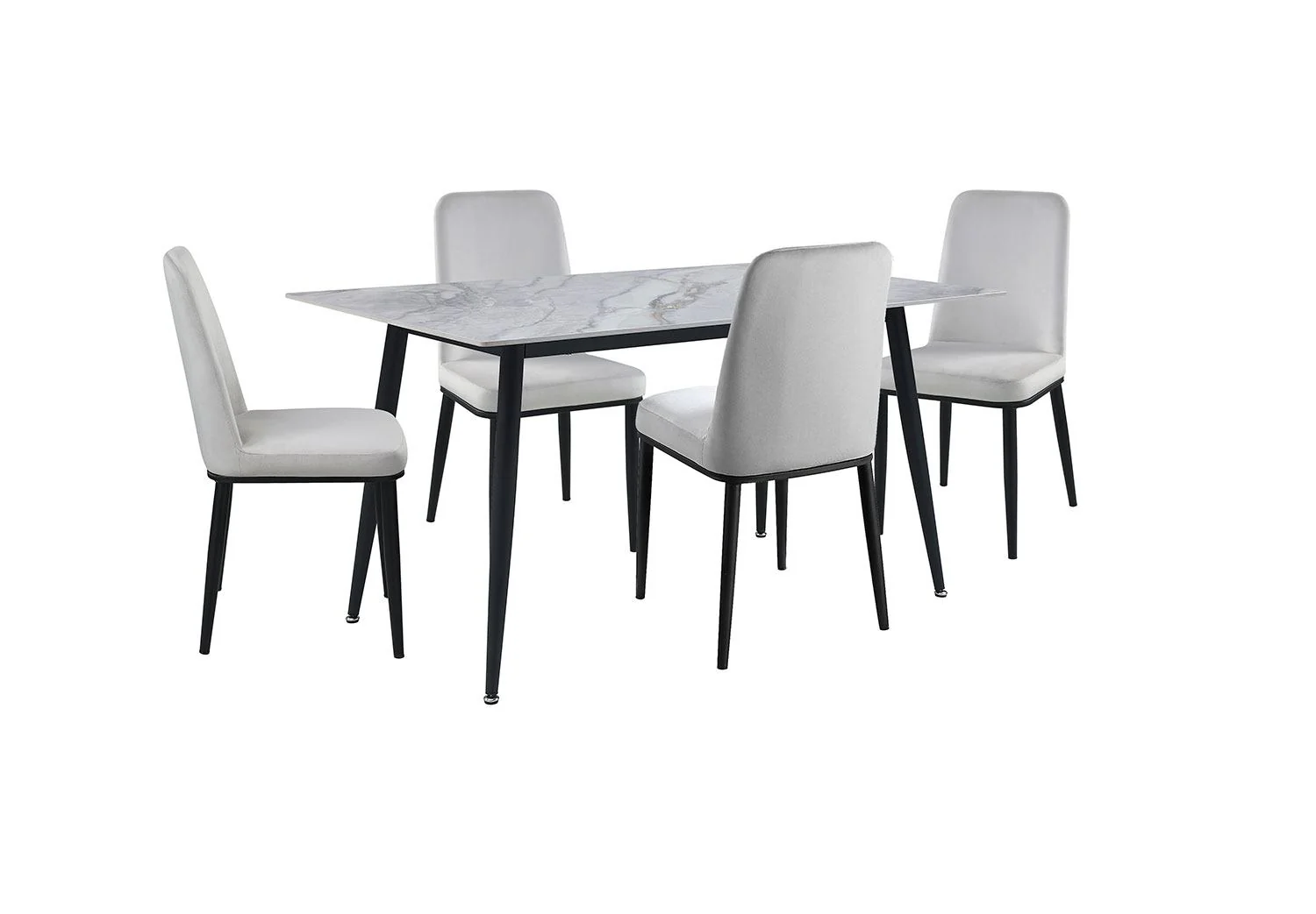 Emberly Dining Chair - Beige, Black - Image 8