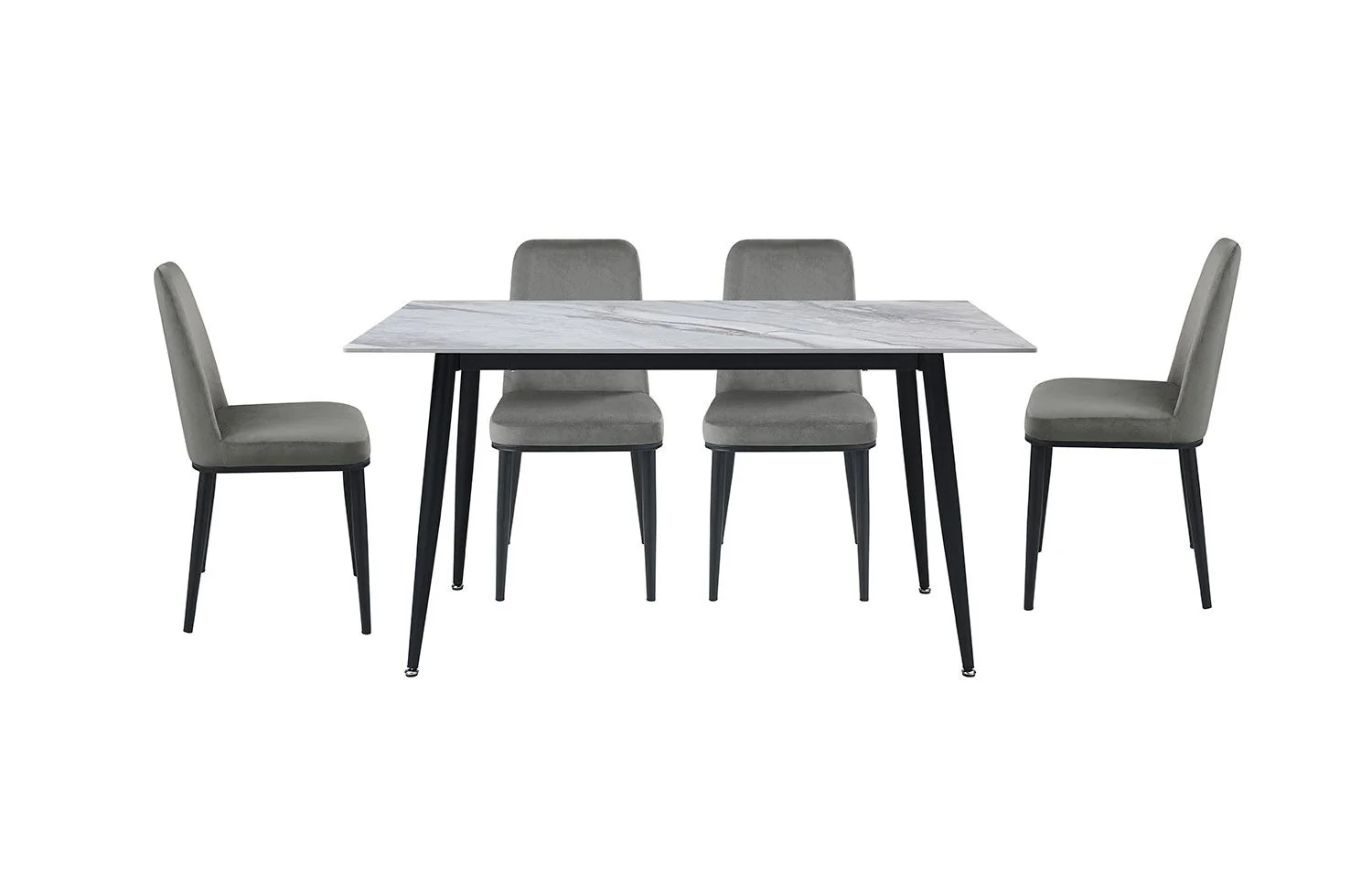 Emberly Dining Chair - Grey, Black - Image 6
