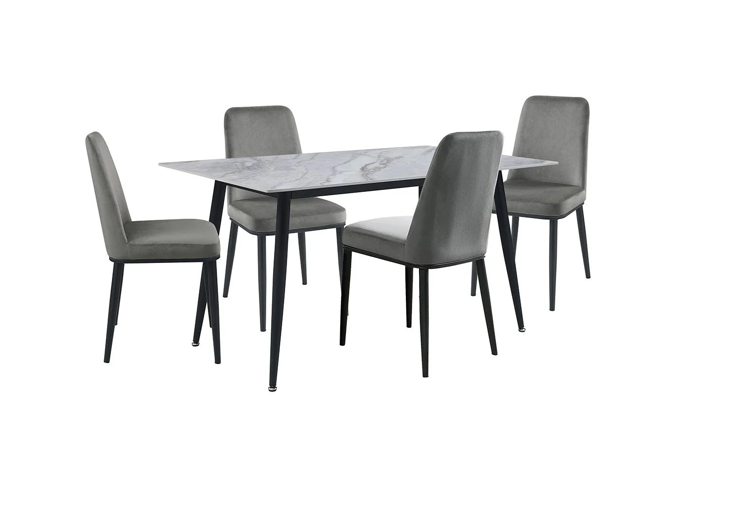 Emberly Dining Chair - Grey, Black - Image 7