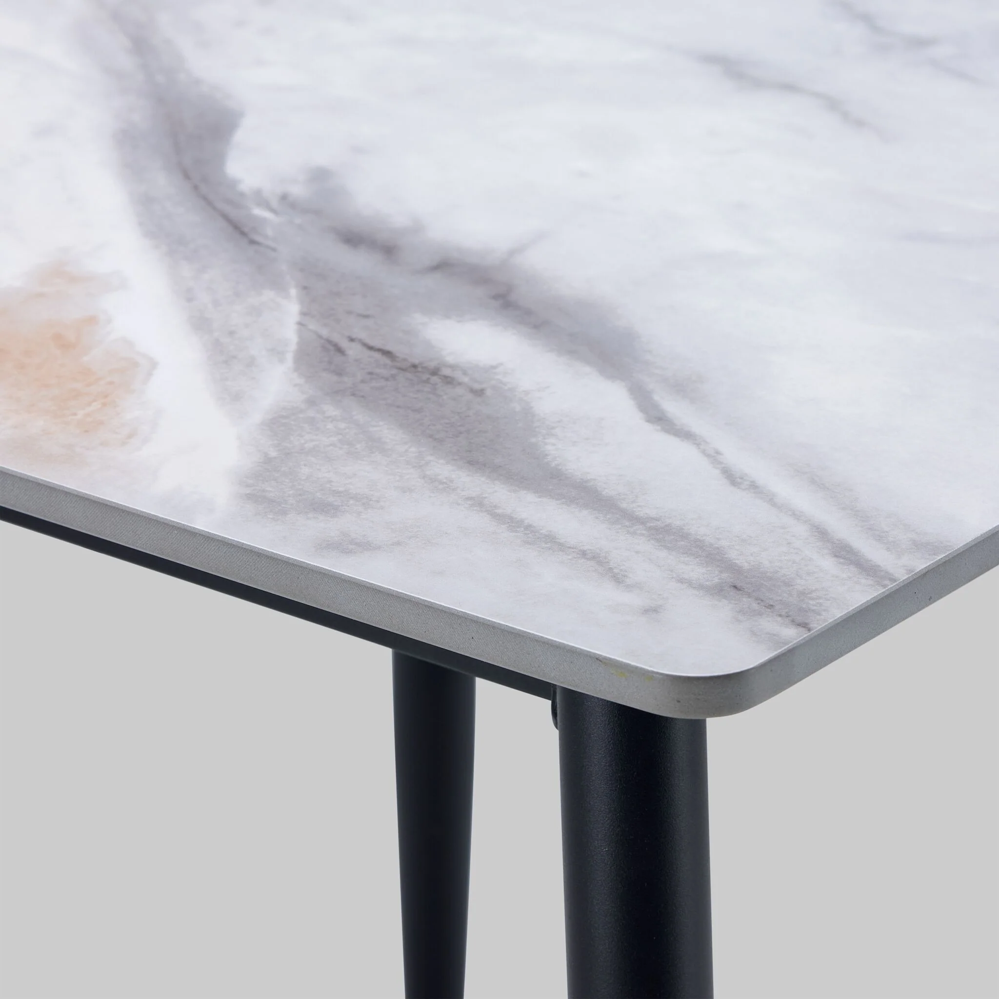 Emberly 21" End Table - Black & Grey Sintered Stone - Image 3