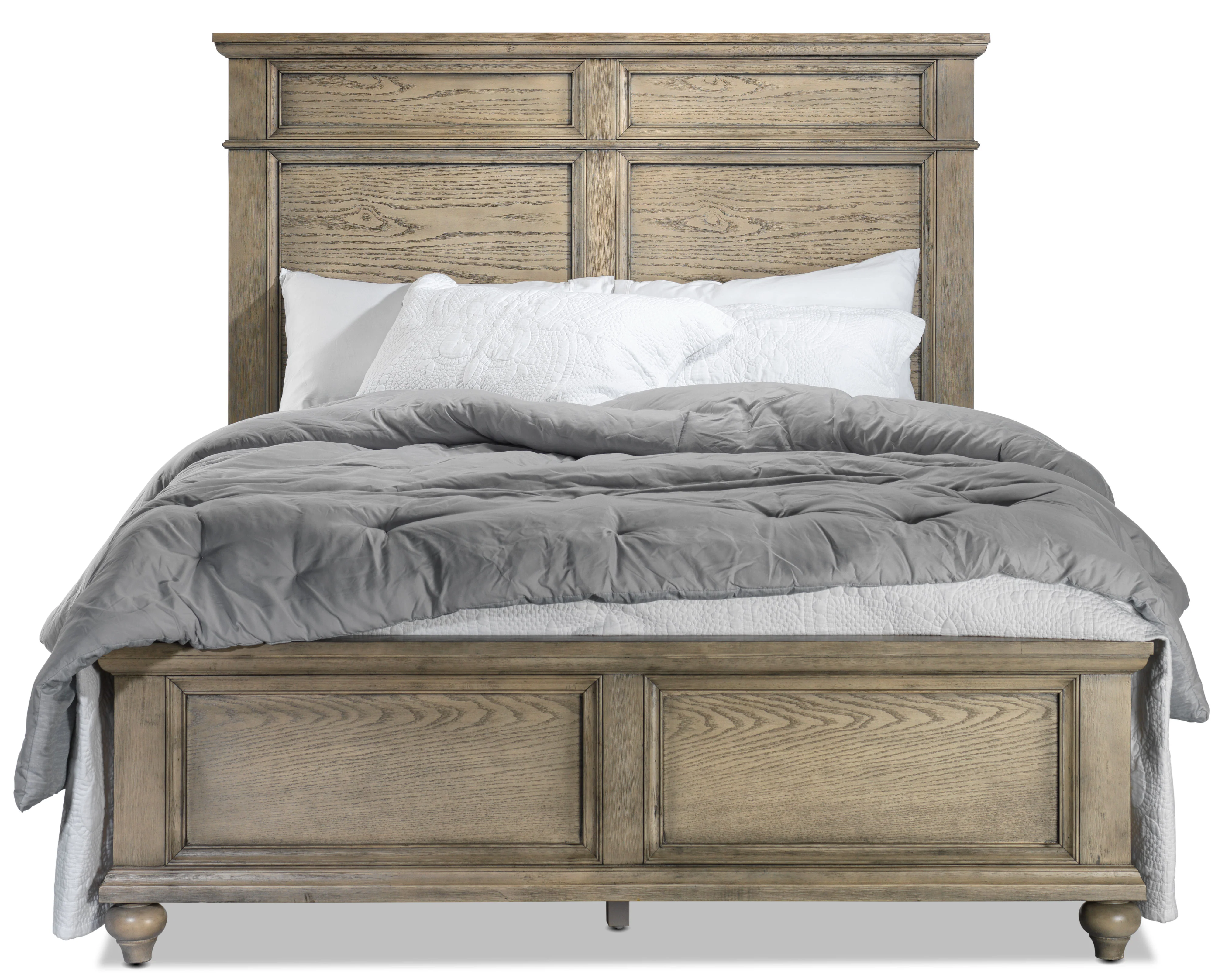 Emma 3-Piece Queen Bed - Oak - Image 4