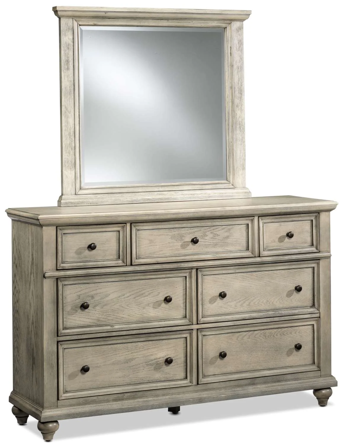 Emma 6-Piece Queen Storage Bedroom Package - Oak - Image 3