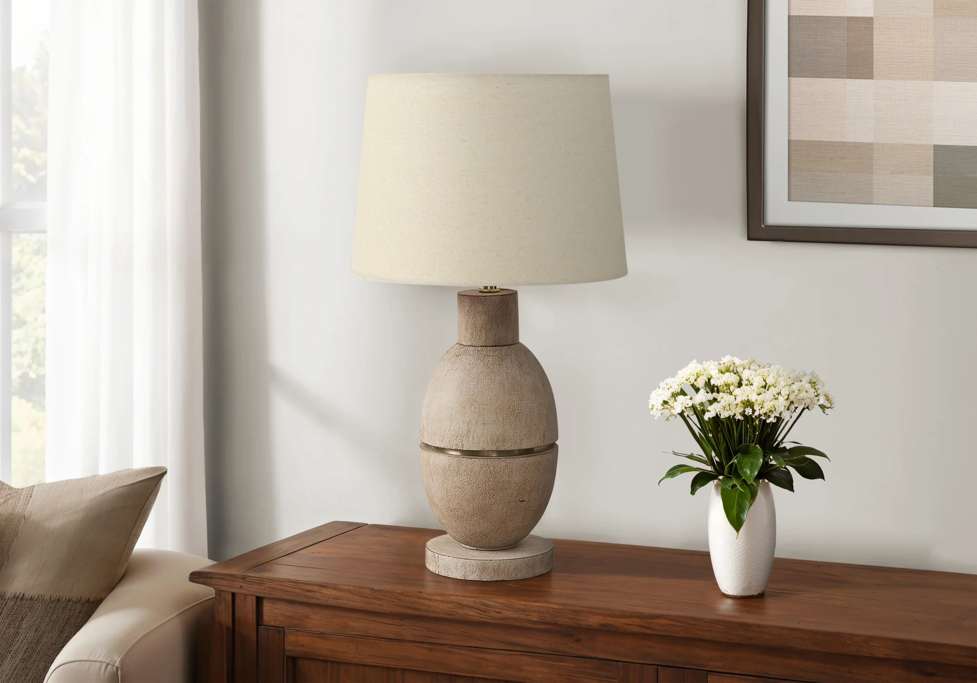 Eno Table Lamp - Beige - Image 2