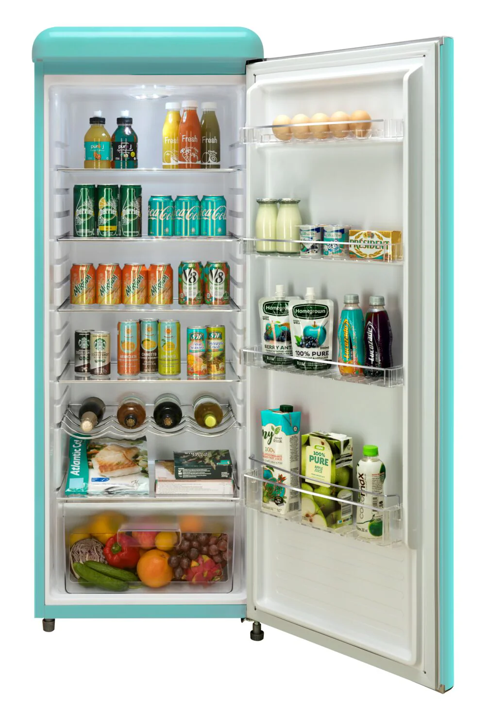 Epic 21.5" 9 Cu. Ft. Aqua-Turquoise Retro All Refrigerator - ERAR88TIF - Image 4