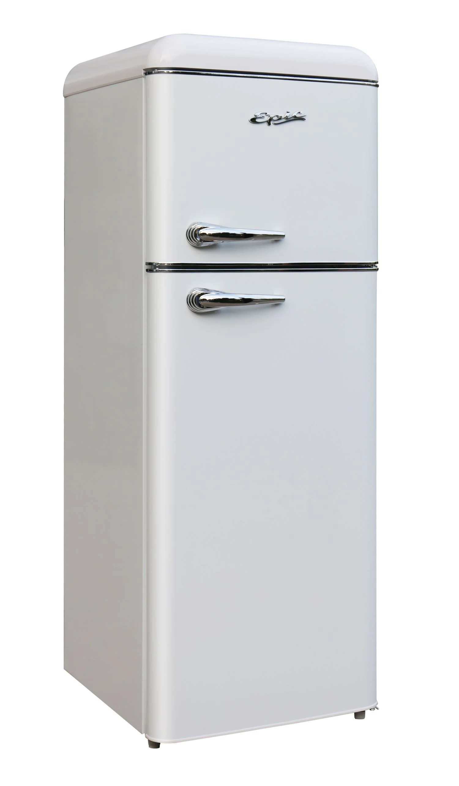 Epic 21.5" 7.5 Cu. Ft. White Retro Top-Freezer Refrigerator - ERR82W-1 - Image 2