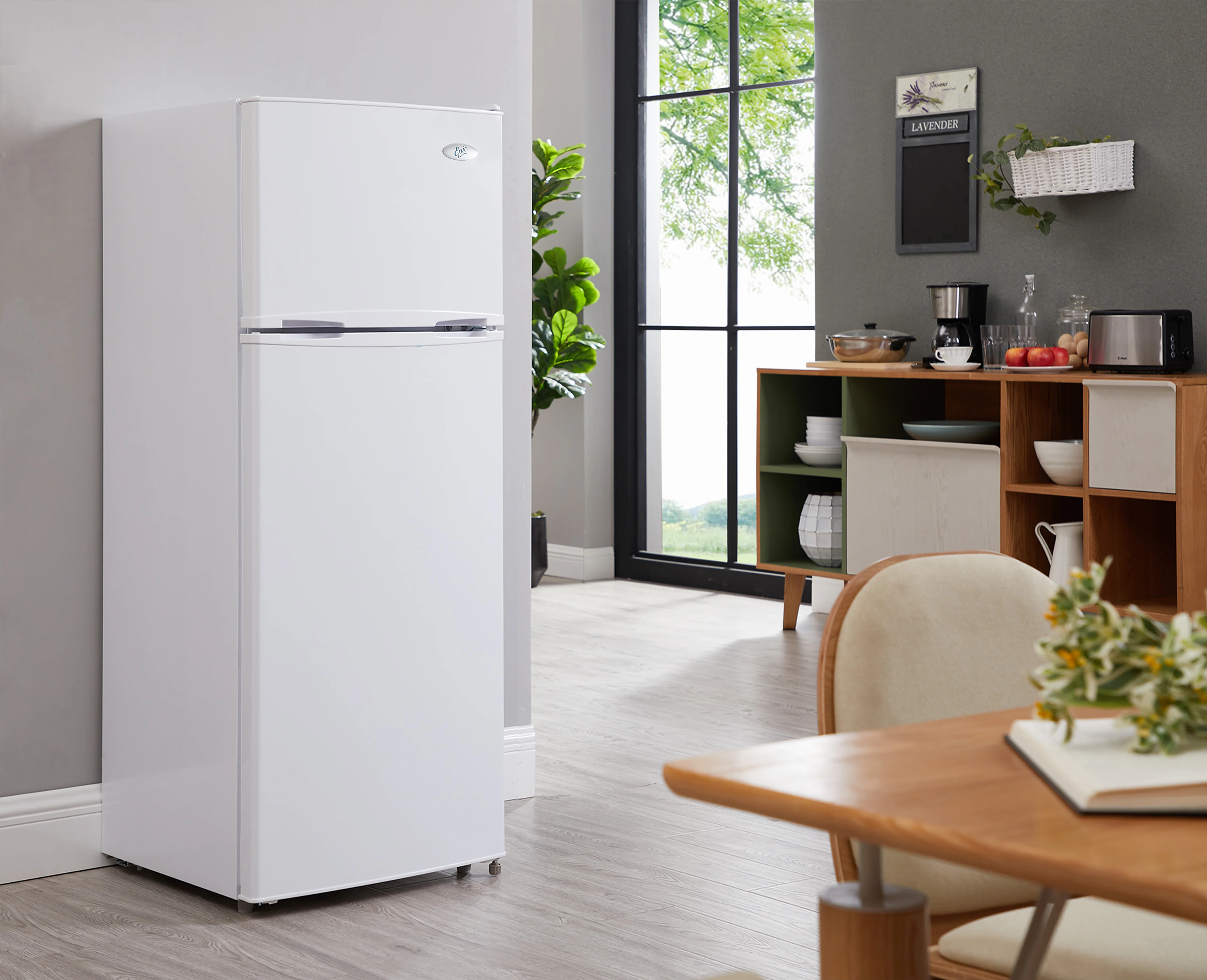Epic 21.5" 7.5 Cu. Ft. White Top-Freezer Refrigerator - ER82W-1 - Image 5