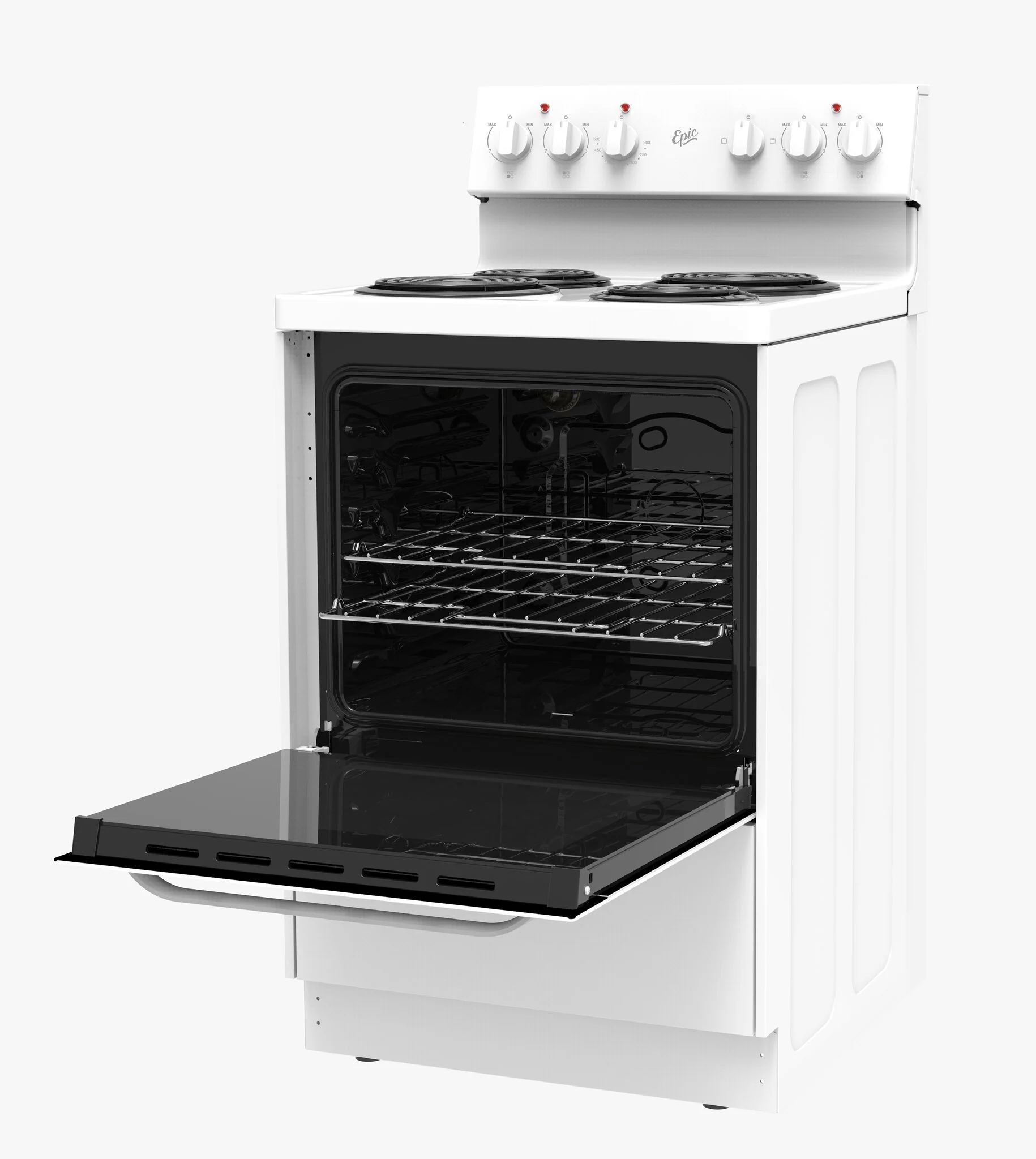 Epic White Freestanding Electric Range (2.7 Cu.Ft.) - EER239W-2 - Image 6