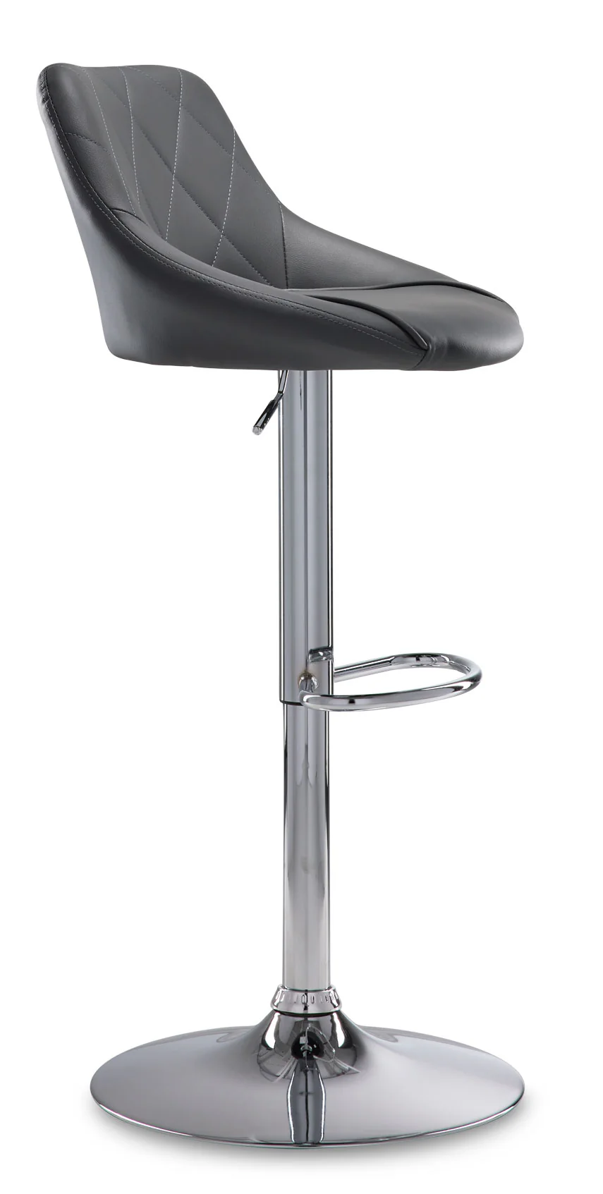 Esma Bar Height Stool - Grey, Chrome - Image 3