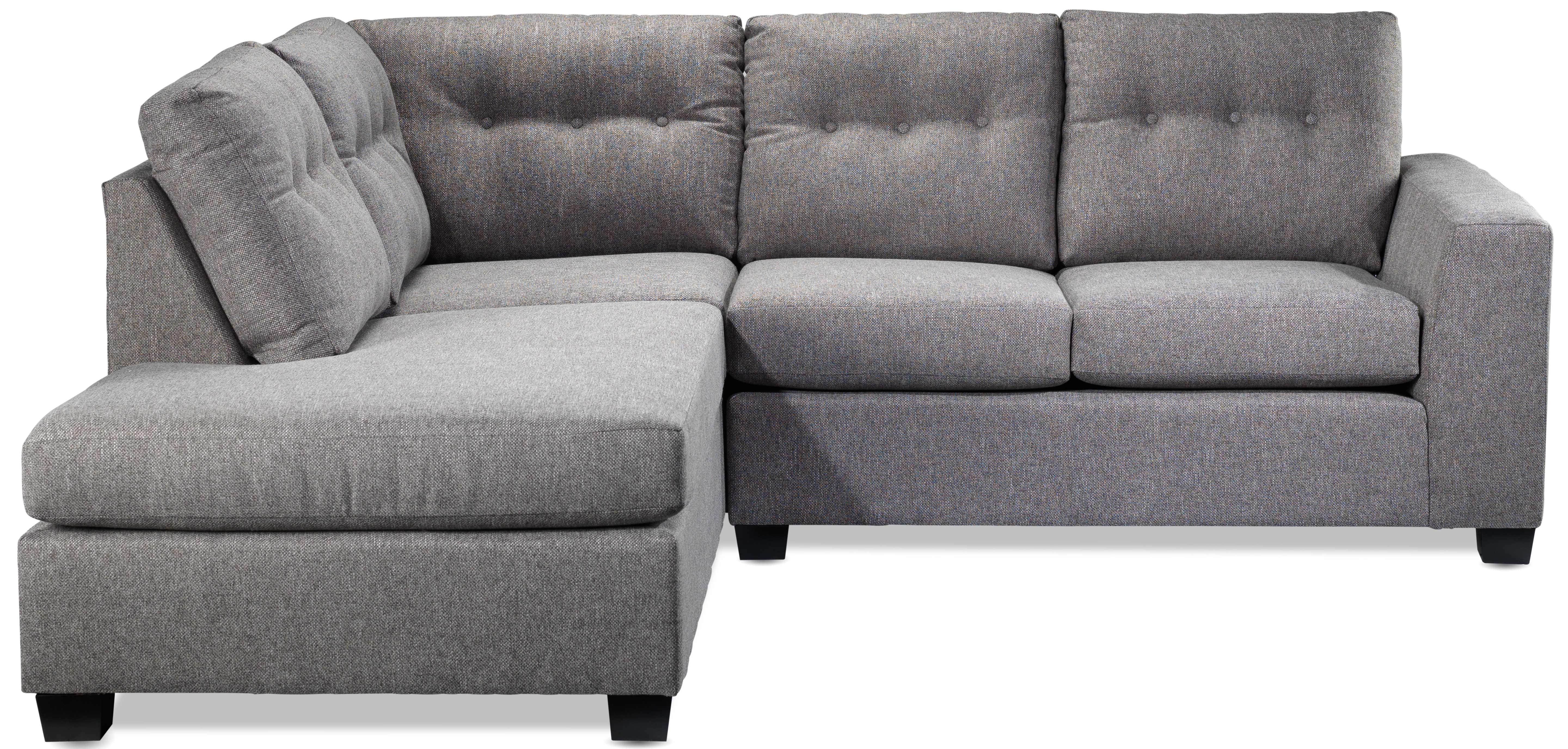 Estelle 2-Piece Sectional with Left-Facing Chaise - Grey - Image 2
