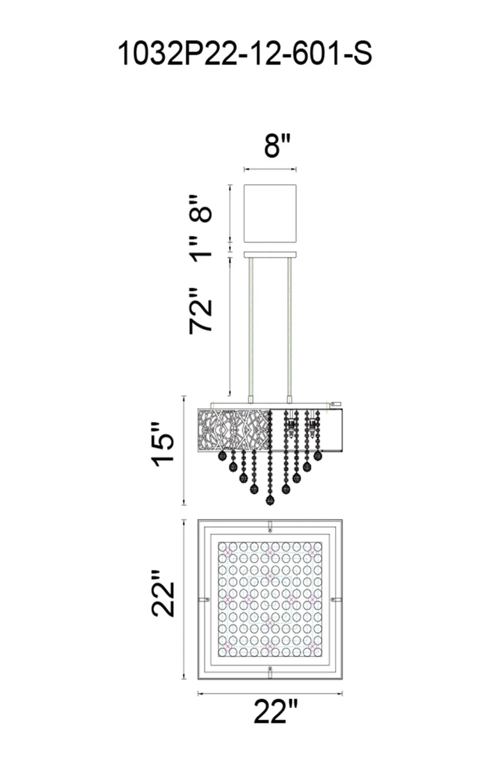 Eternity 12 Light Chandelier - Image 2
