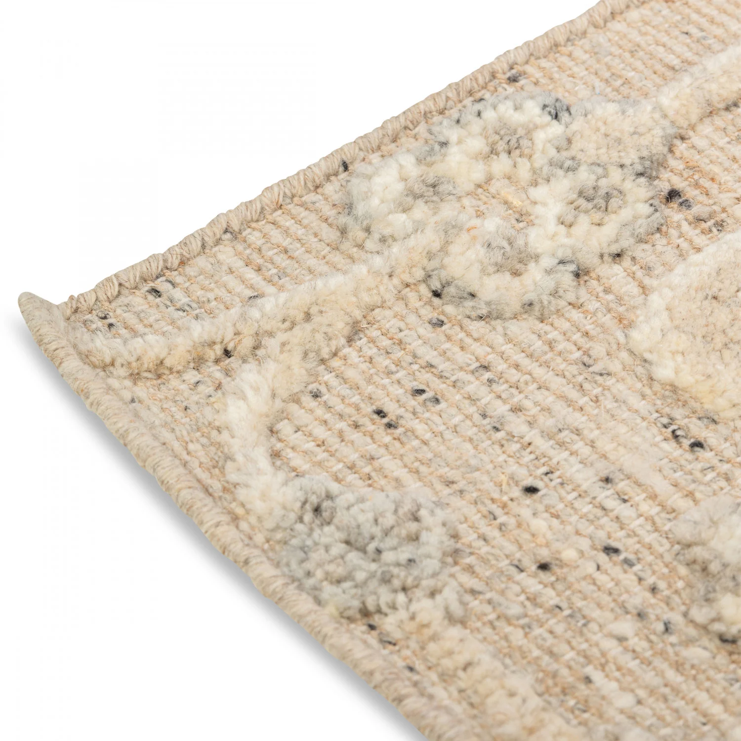 Ethos Hand-Knotted Rug - 5' x 8' - Grey/ Beige - Image 3