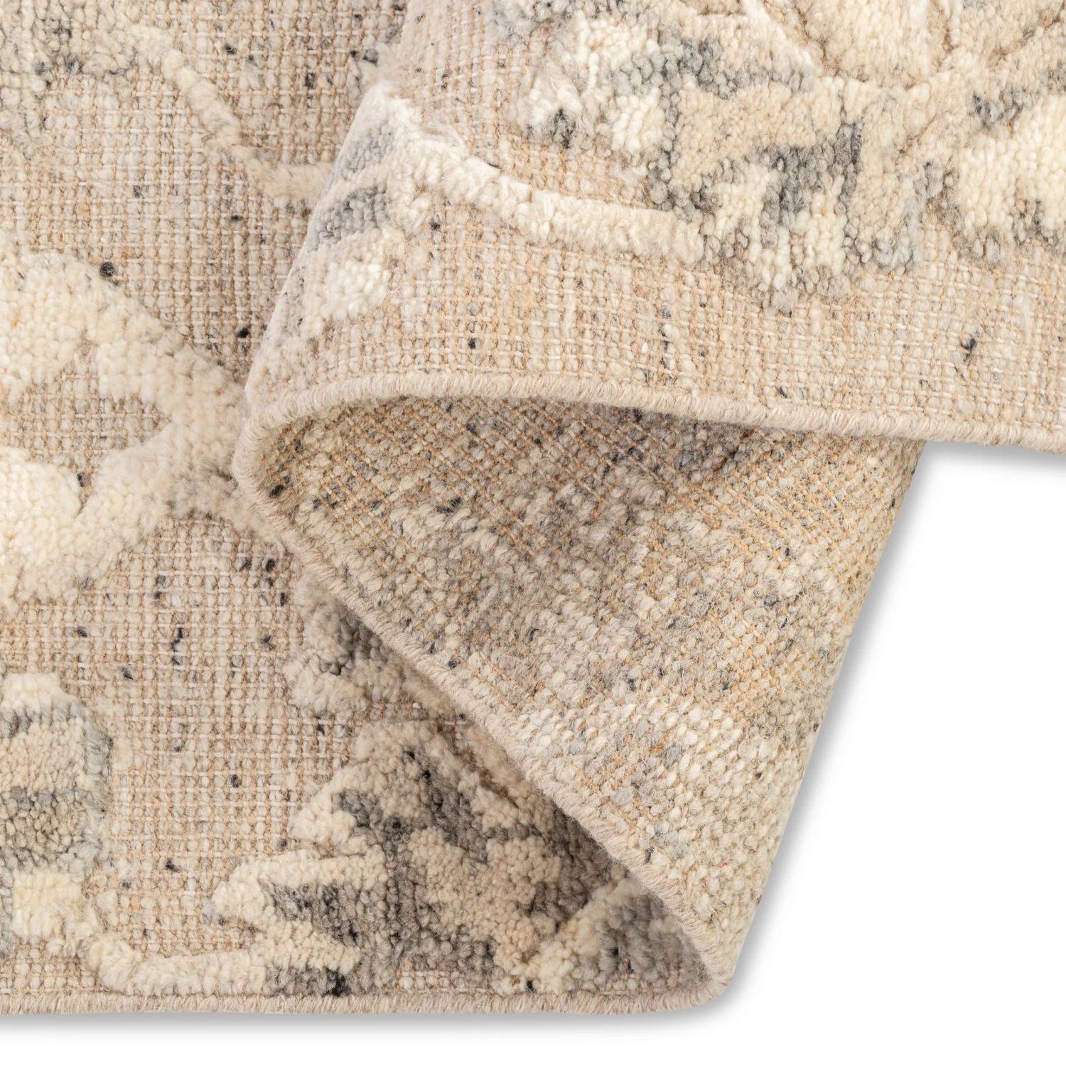 Ethos Hand-Knotted Rug - 9' x 12' - Grey/ Beige - Image 5