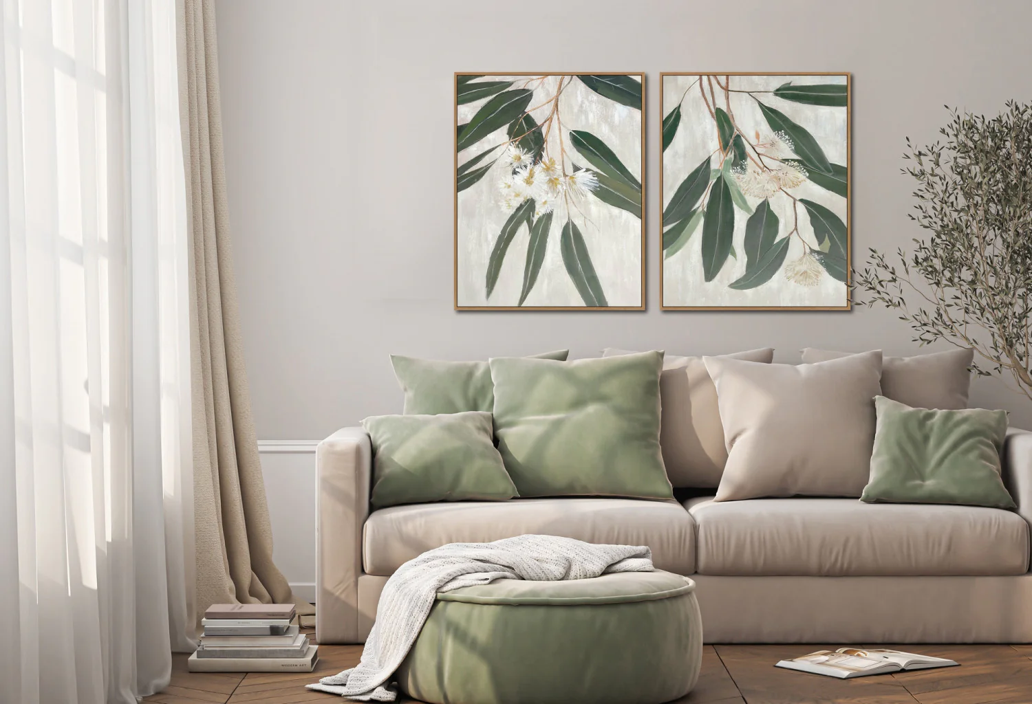 Eucalyptus Bloom II Wall Art - Green - 24 X 30 - Image 2
