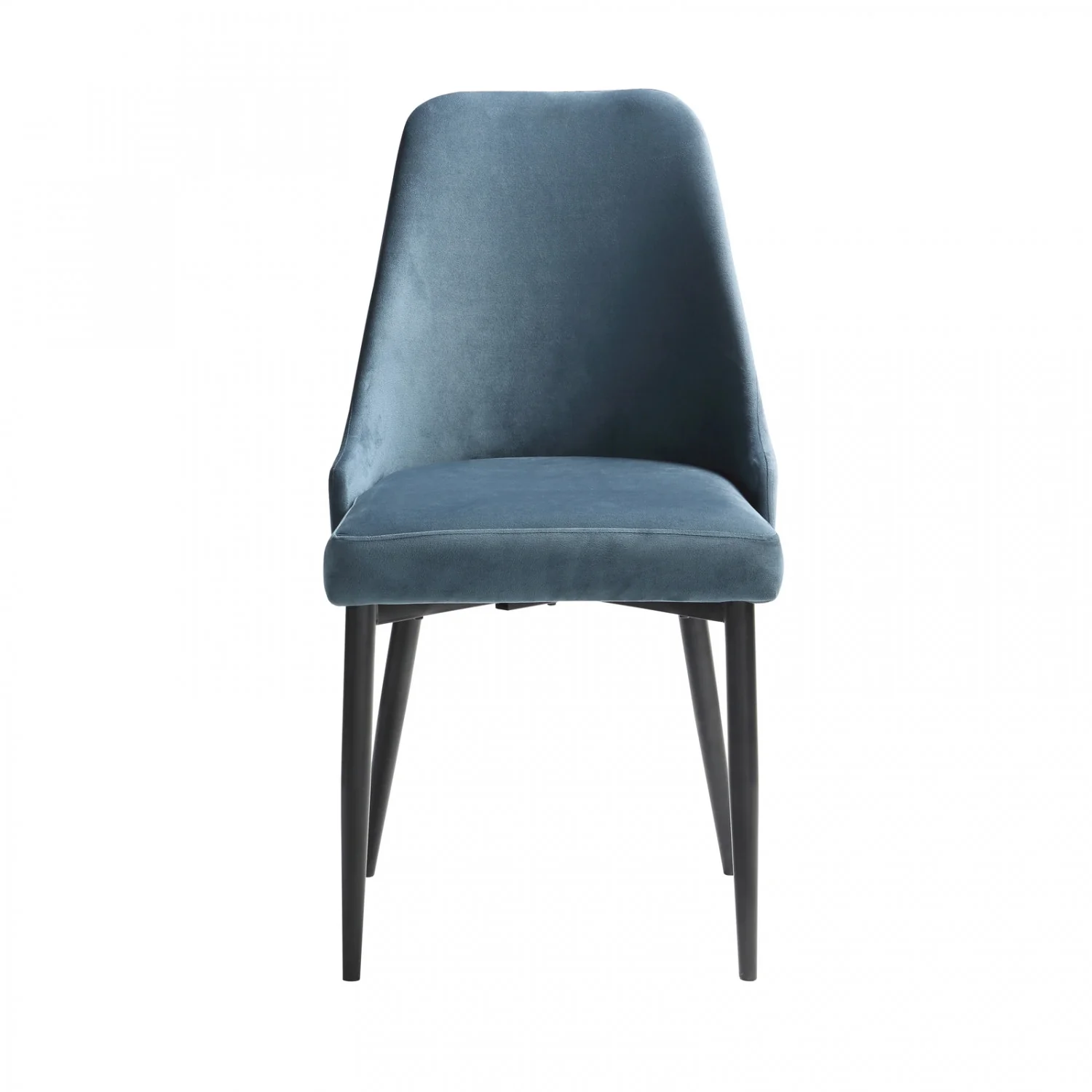Eugenie Velvet Dining Chair - Blue - Set of Two - Image 8