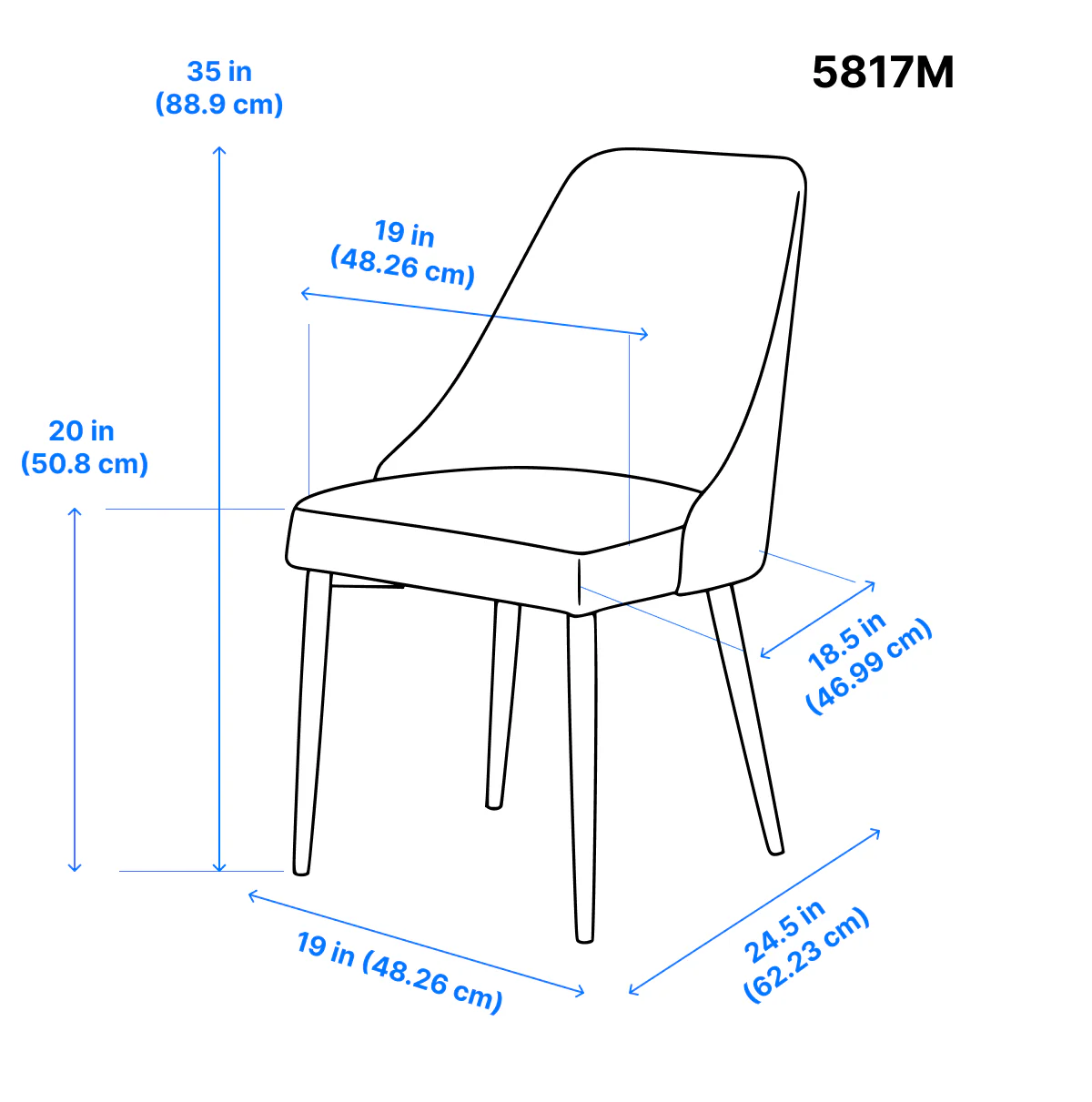Eugenie Velvet Dining Chair - Grey - Set of Two - Image 9