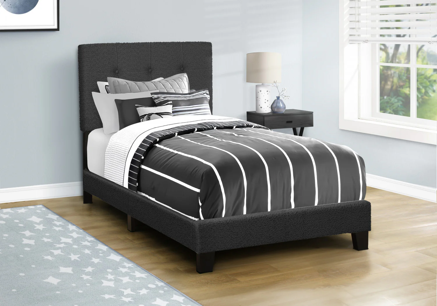 Evelyn Twin Bed - Black - Image 2