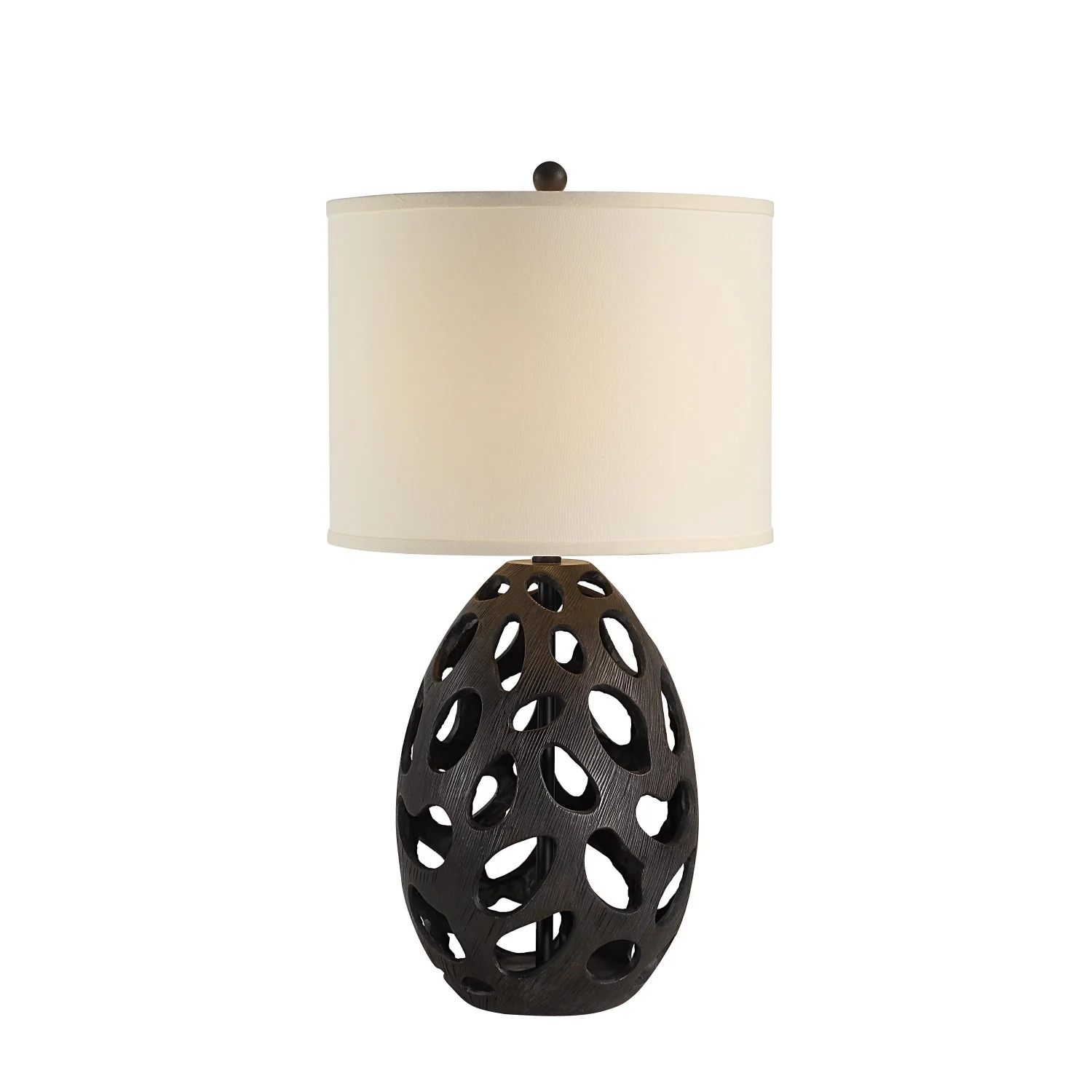 Ezra Table Lamp - Painted Dark Brown - Image 3