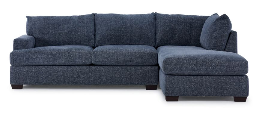 Fairmont 2-Piece Sectional with Right-Facing Chaise - Blue - Image 3