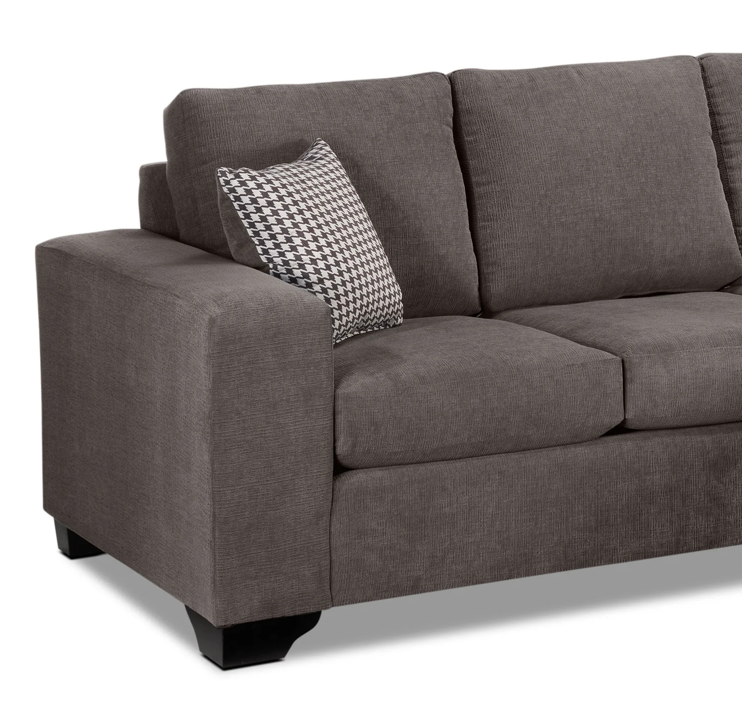 Fava Chaise Sofa - Grey - Image 5