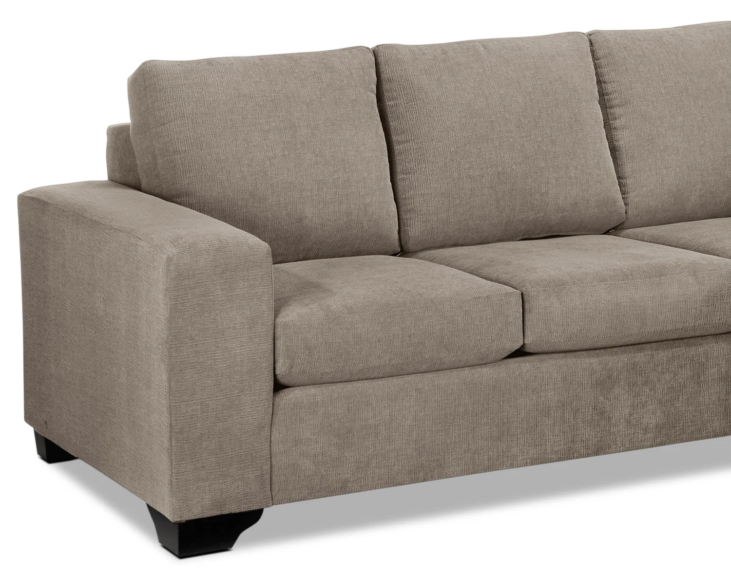 Fava Chaise Sofa - Pewter - Image 2