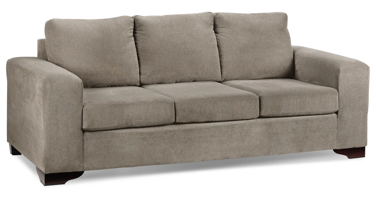 Fava Sofa and Chair Set - Pewter - Image 2