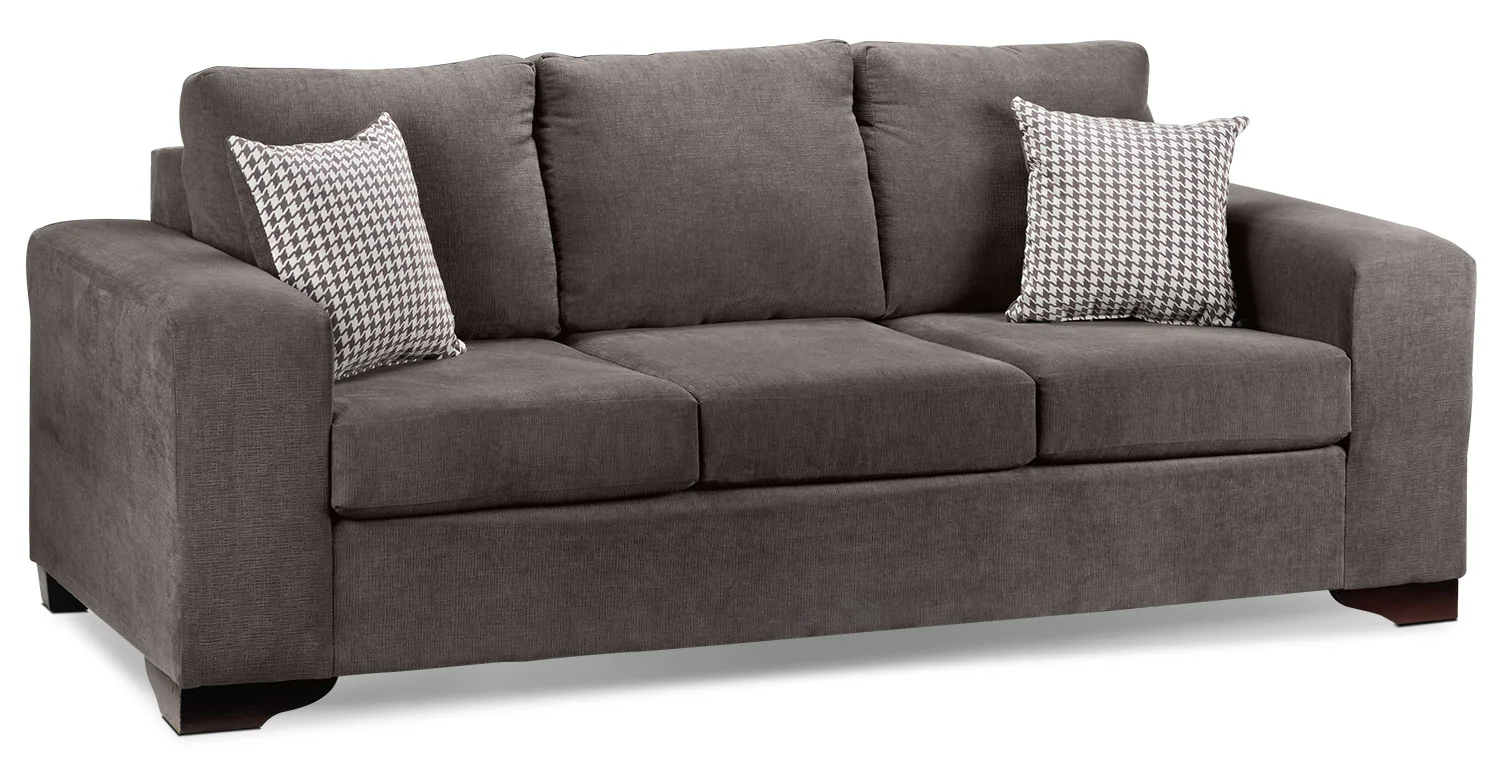 Fava Sofa and Loveseat Set - Grey - Image 3