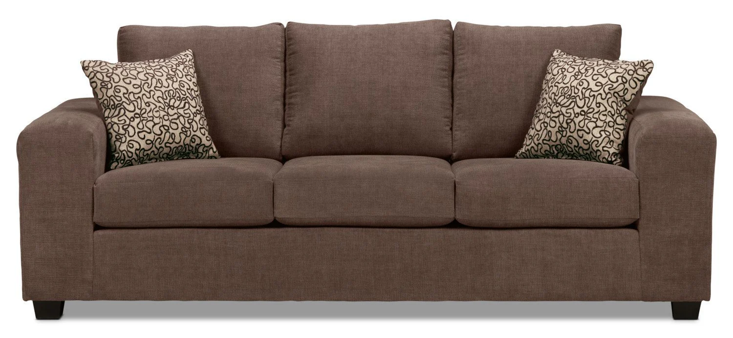 Fava Sofa, Loveseat and Chair Set - Light Brown - Image 2
