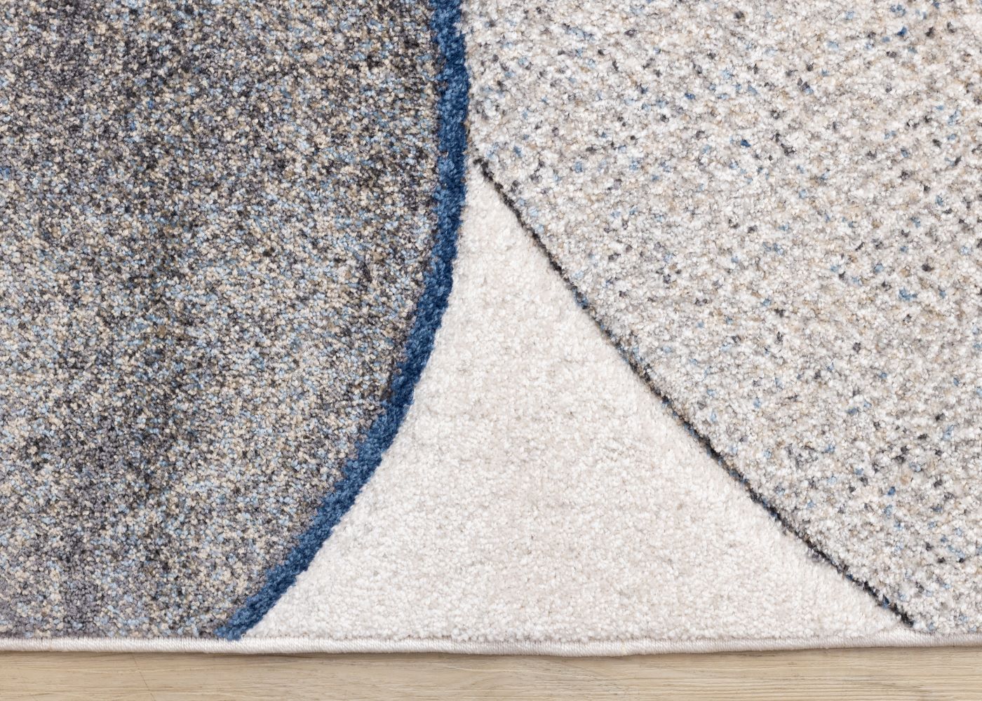 Feeling Connected 5'3" x 7'7" Rounded Shapes Design Area Rug - Grey - Image 2