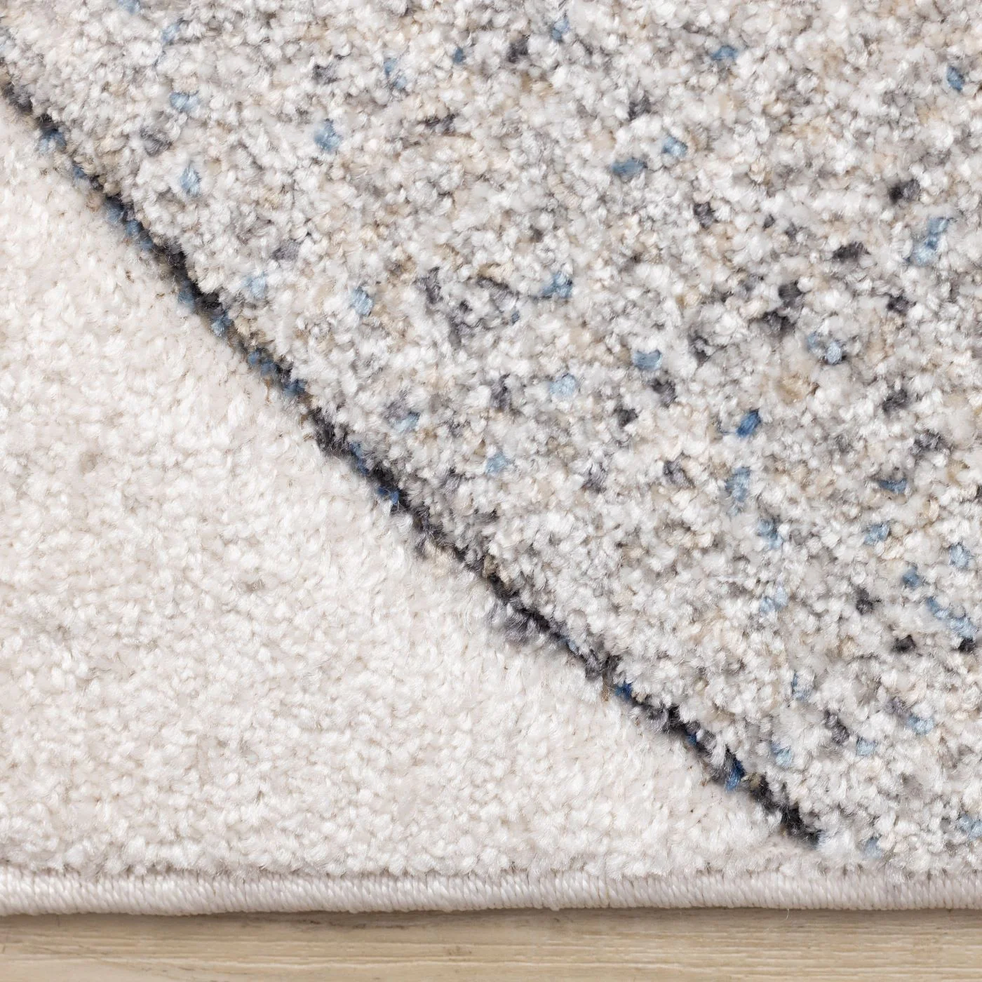 Feeling Connected 5'3" x 7'7" Rounded Shapes Design Area Rug - Grey - Image 4
