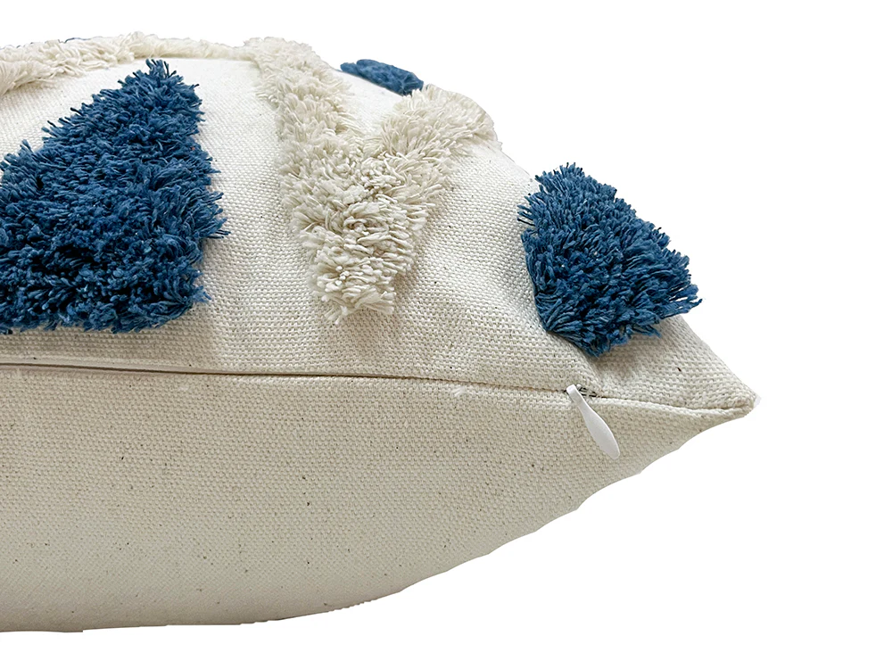 Feeling Connected Decorative Cushion - Blue, White - Image 2