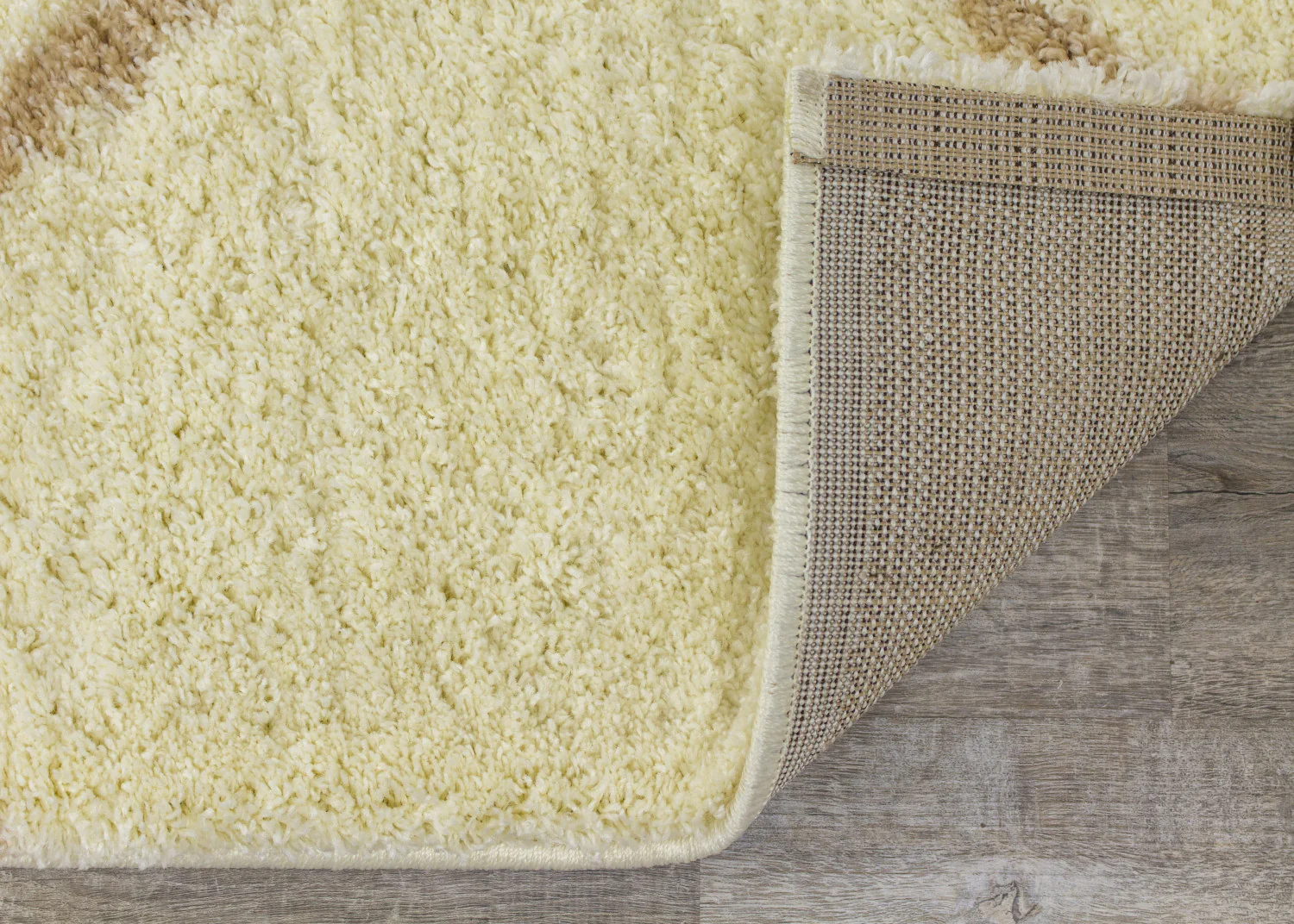 Finesse Lines Crossing Shag Area Rug - 8' X 11' - Cream/Beige - Image 6
