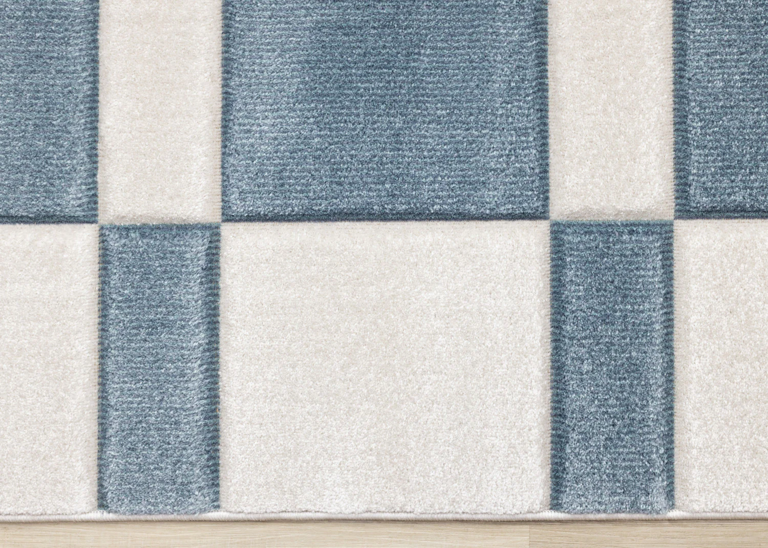 Finley Modern Geometric Area Rug - 5' X 8' - Blue/White - Image 9